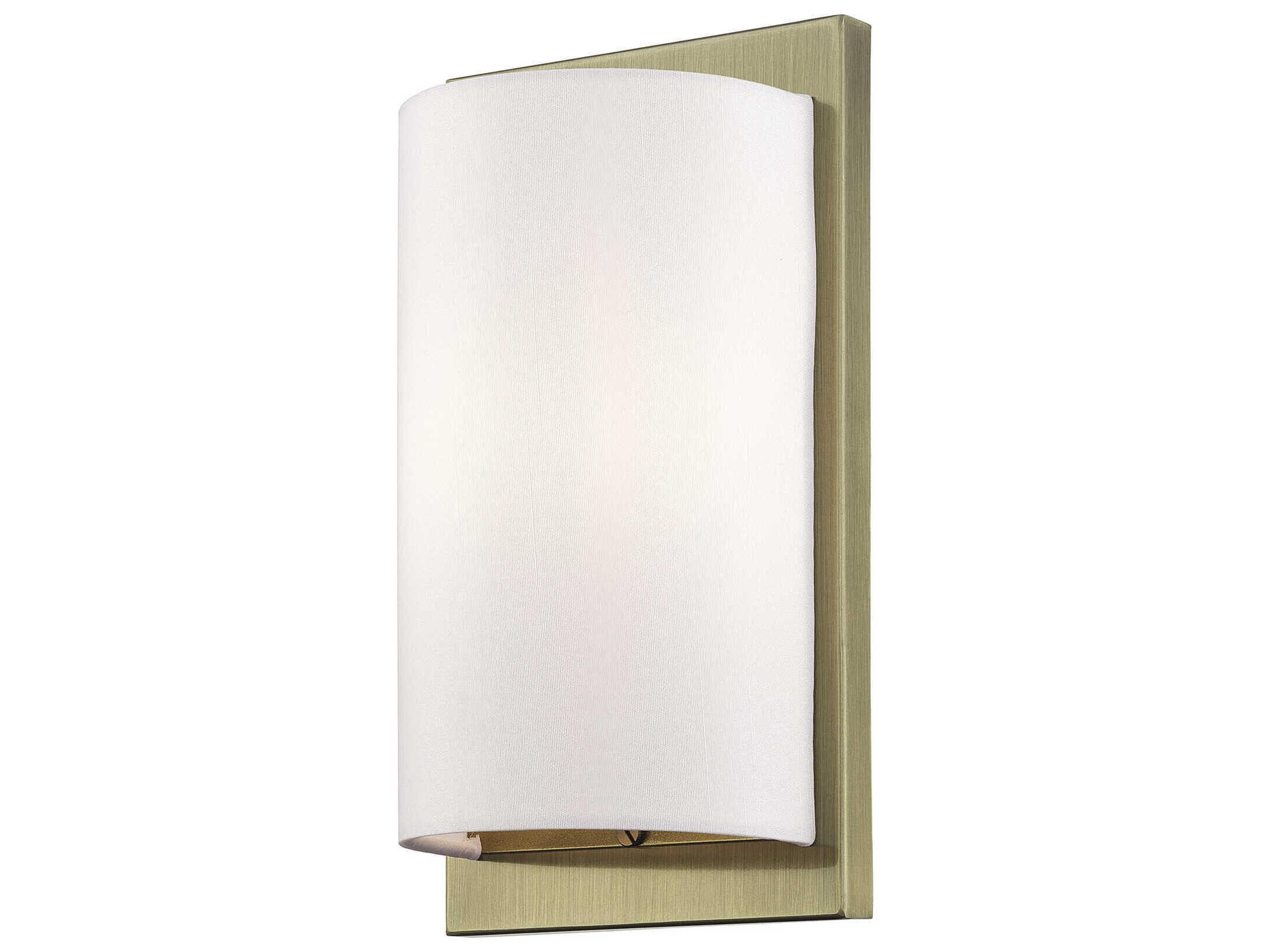 Livex Lighting Brenton 1-Light Antique Brass Wall Sconce