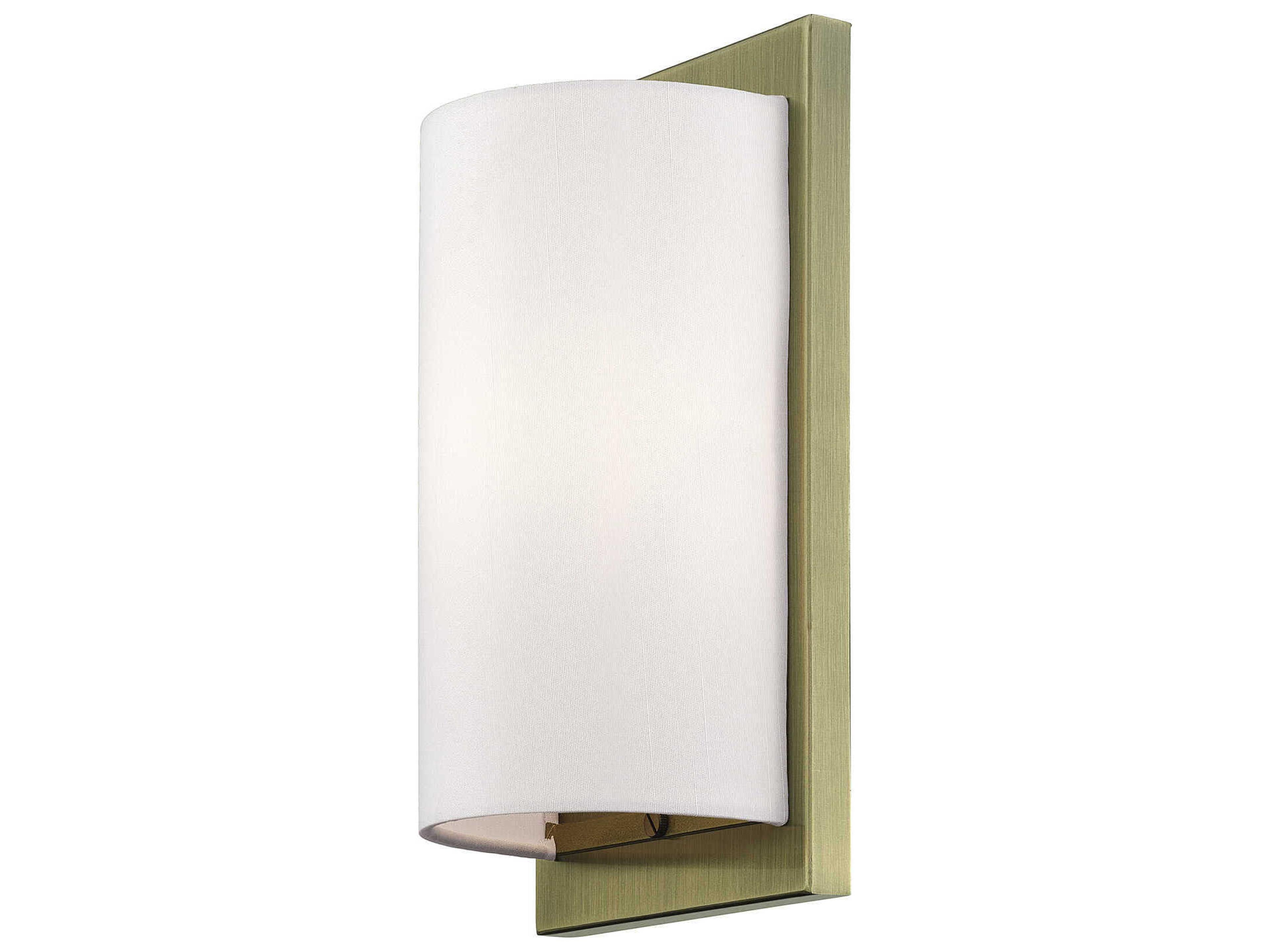 Livex Lighting Brenton 1-Light Antique Brass Wall Sconce