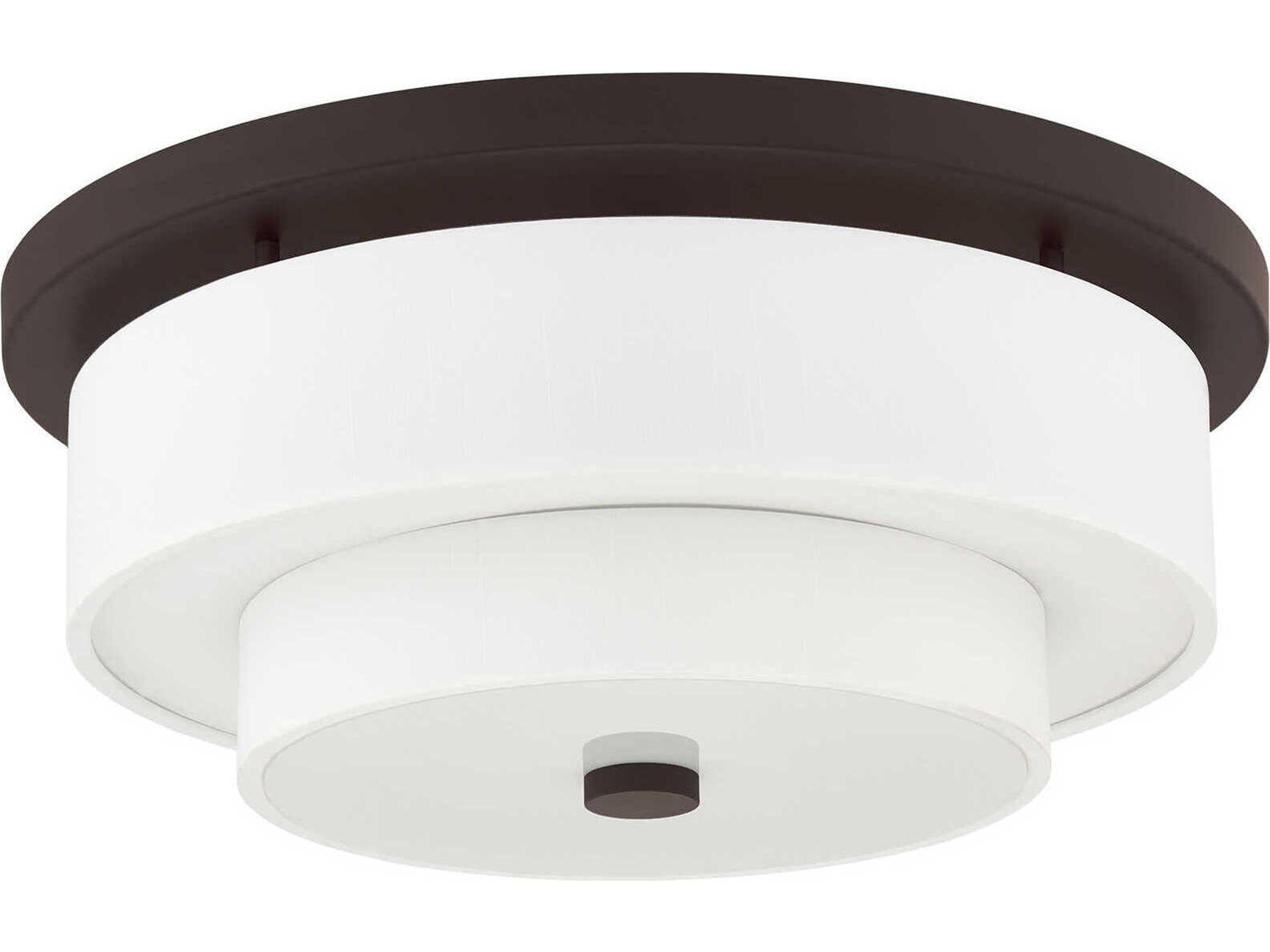 Livex Lighting Meridian 4-Light Bronze Drum Flush Mount