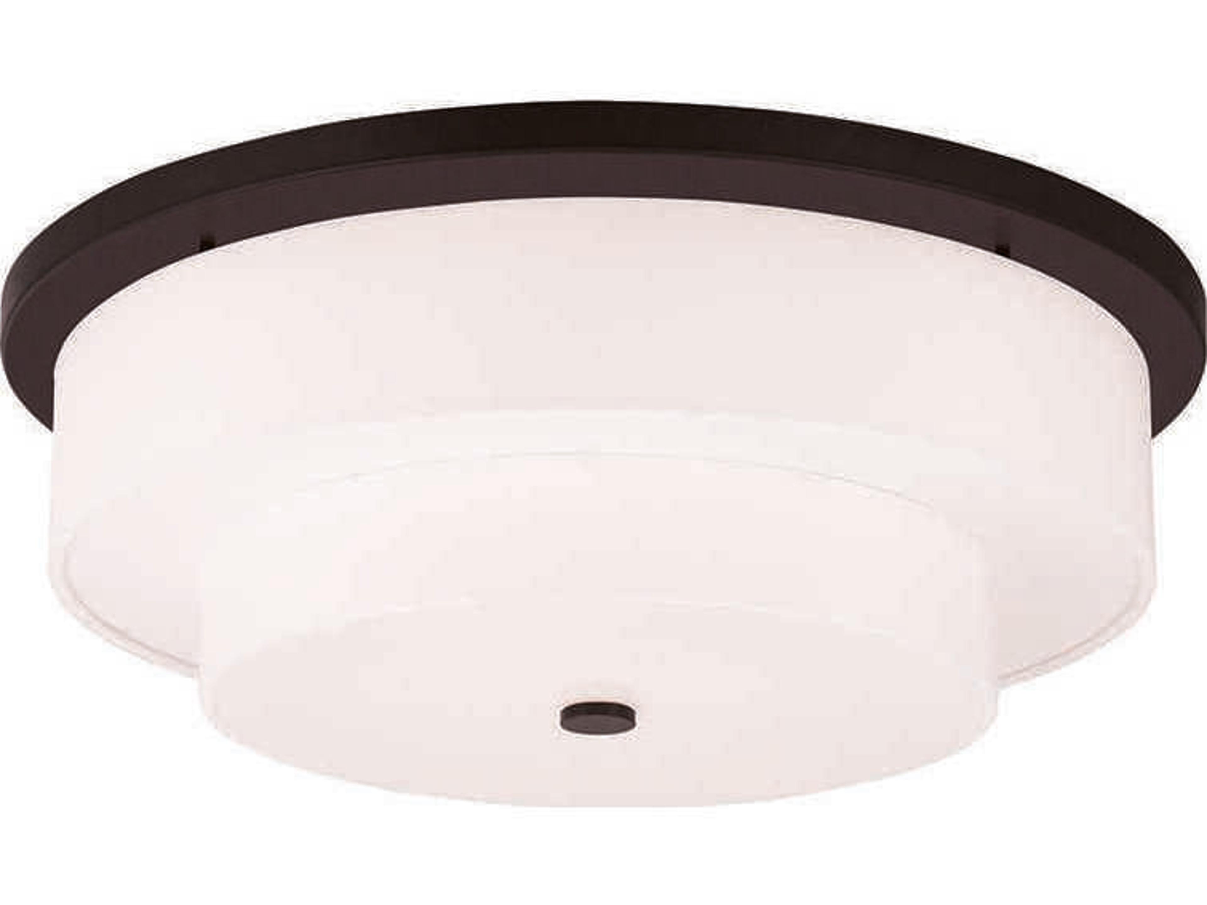 Meridian 5-Light Bronze Drum Flush Mount
