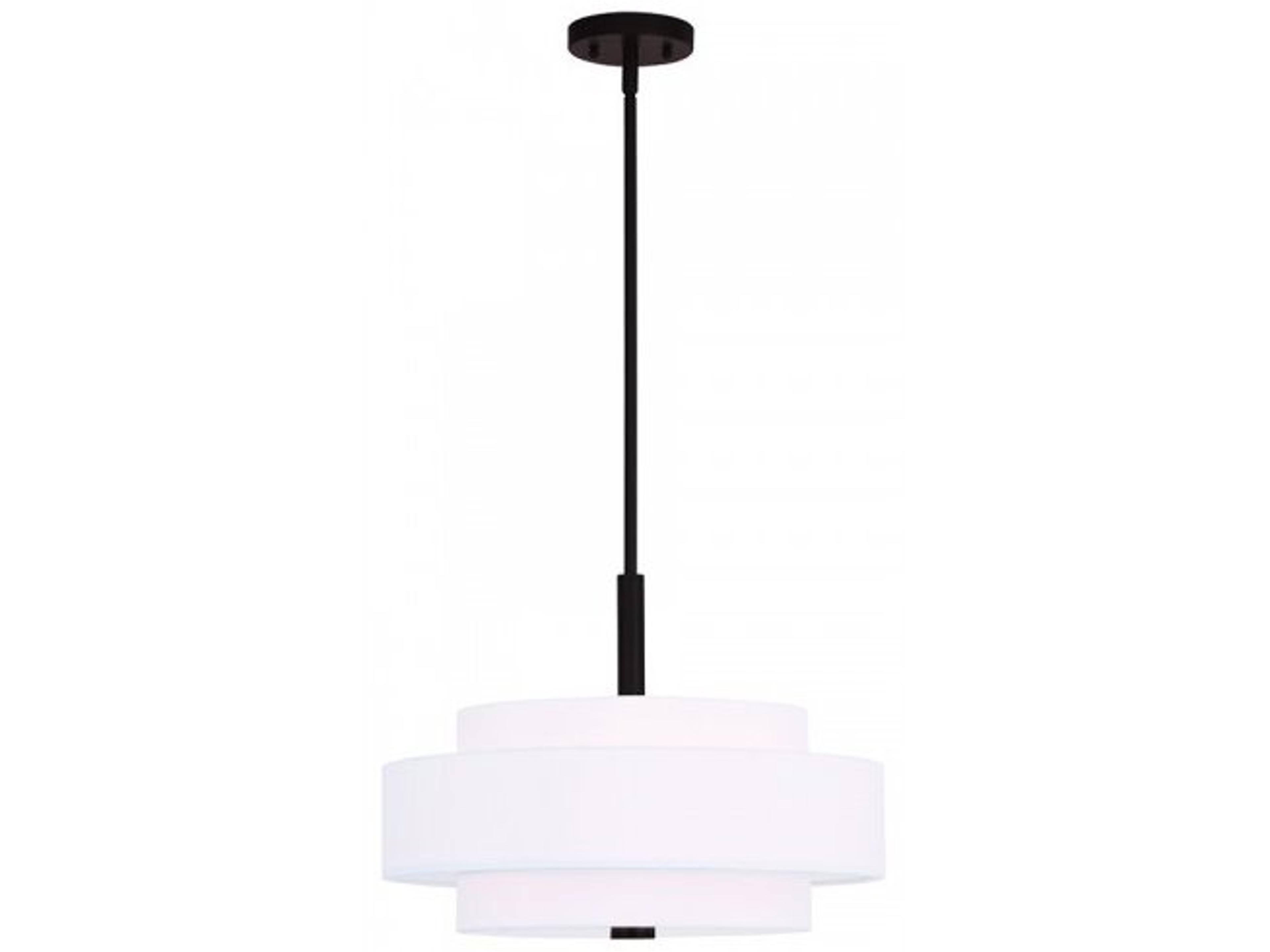 Meridian 4-Light Bronze Drum Pendant