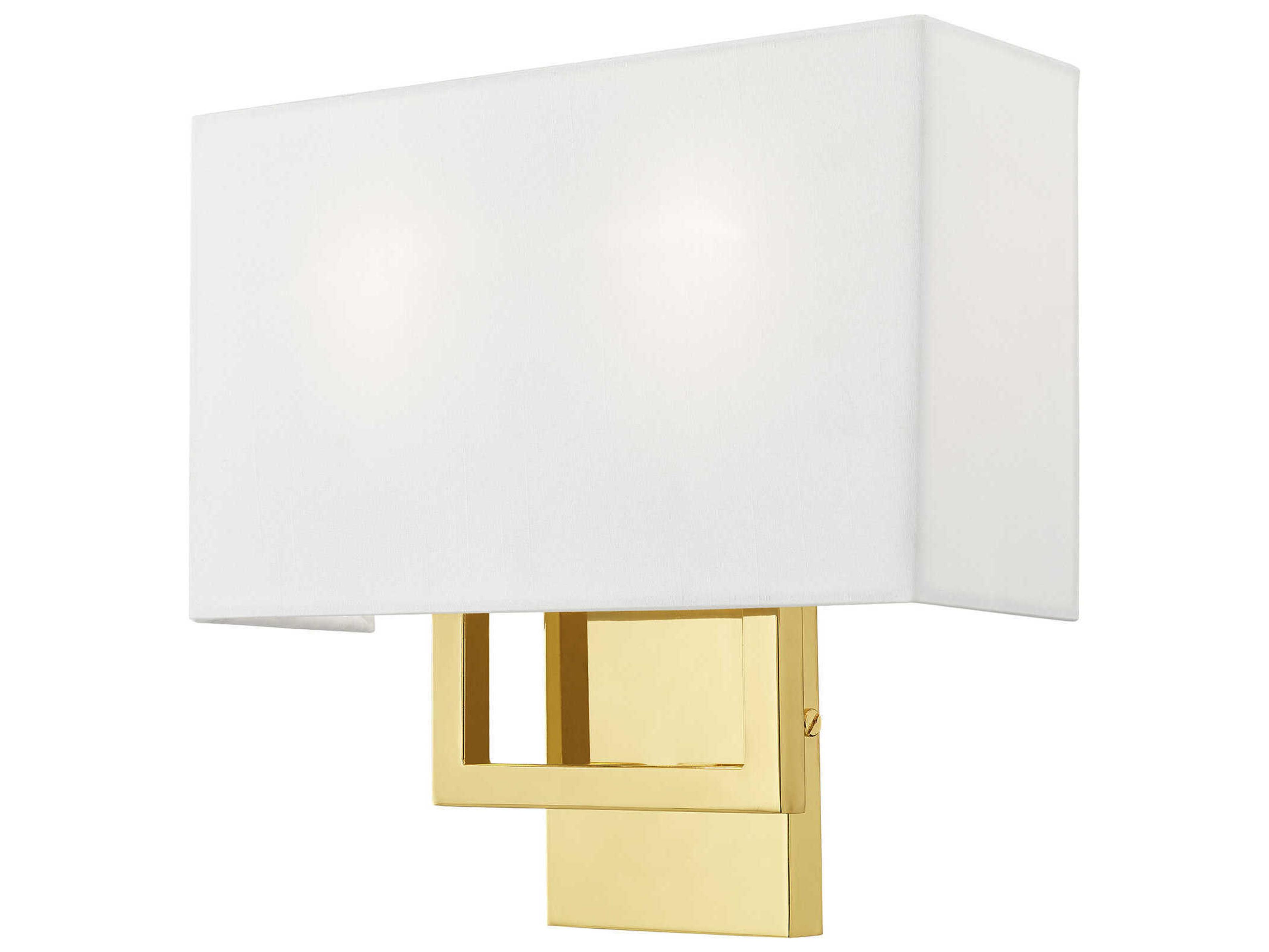 Livex Lighting Pierson 2-Light Polished Brass Wall Sconce