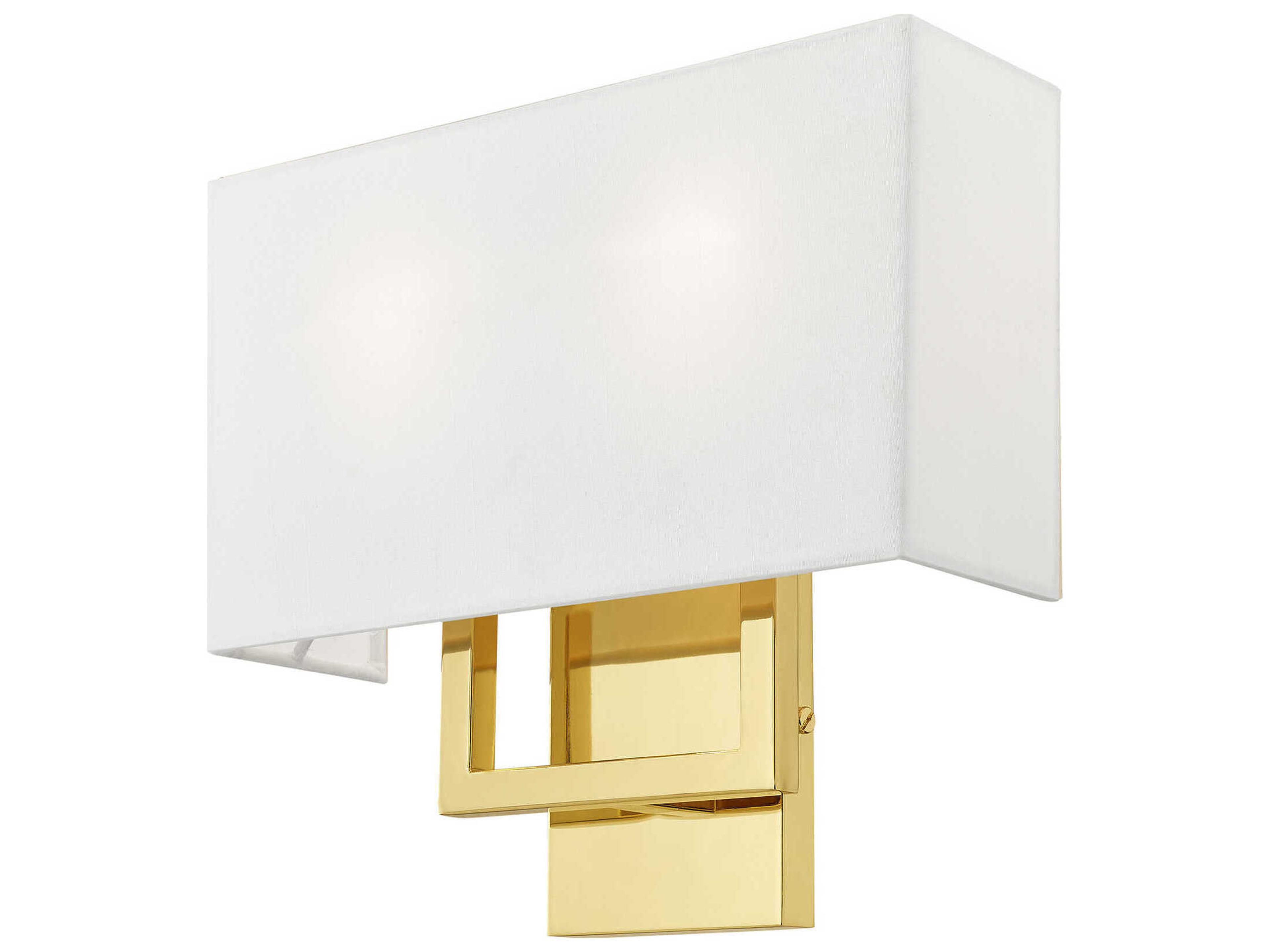 Livex Lighting Pierson 2-Light Polished Brass Wall Sconce