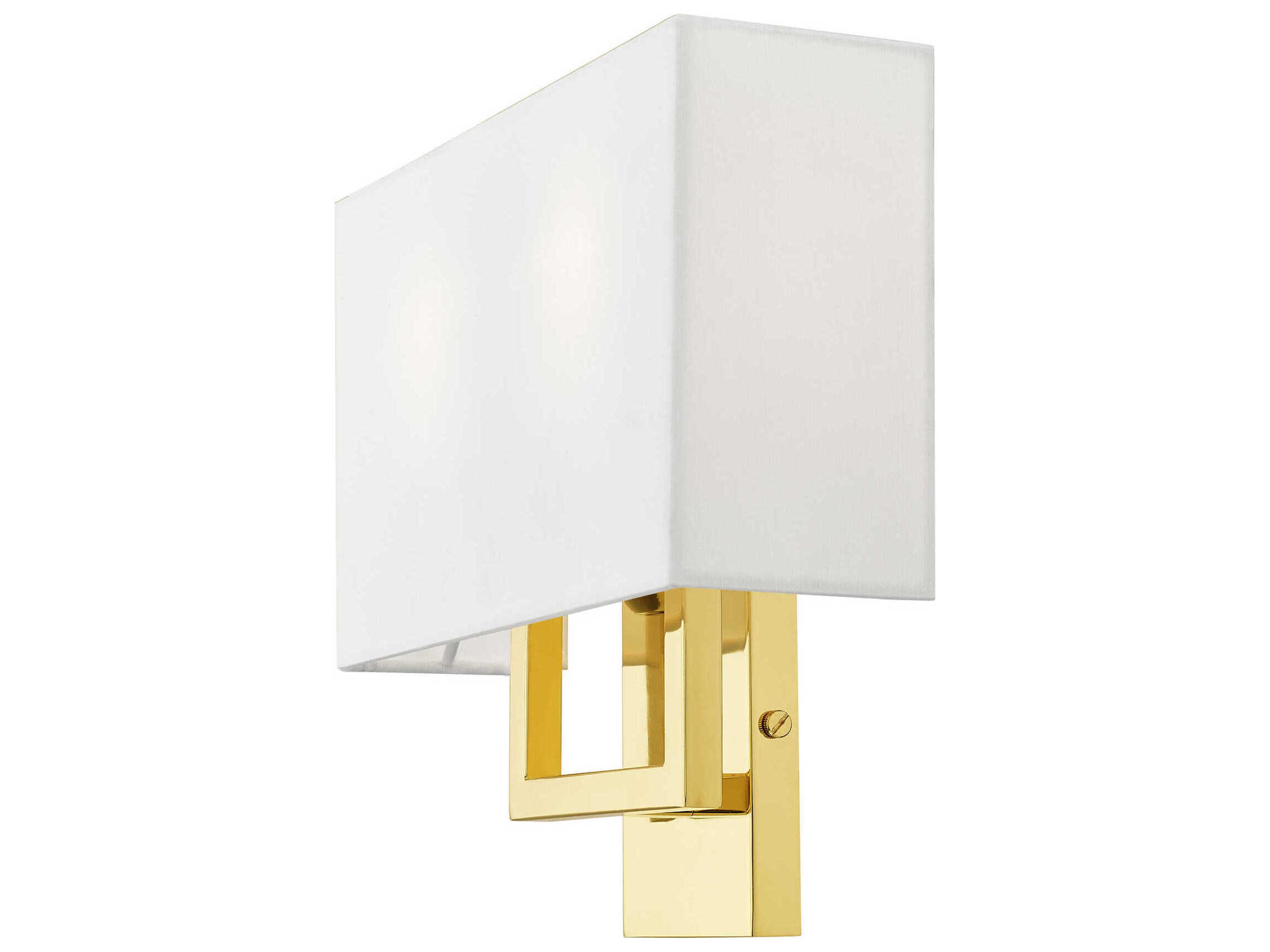 Livex Lighting Pierson 2-Light Polished Brass Wall Sconce