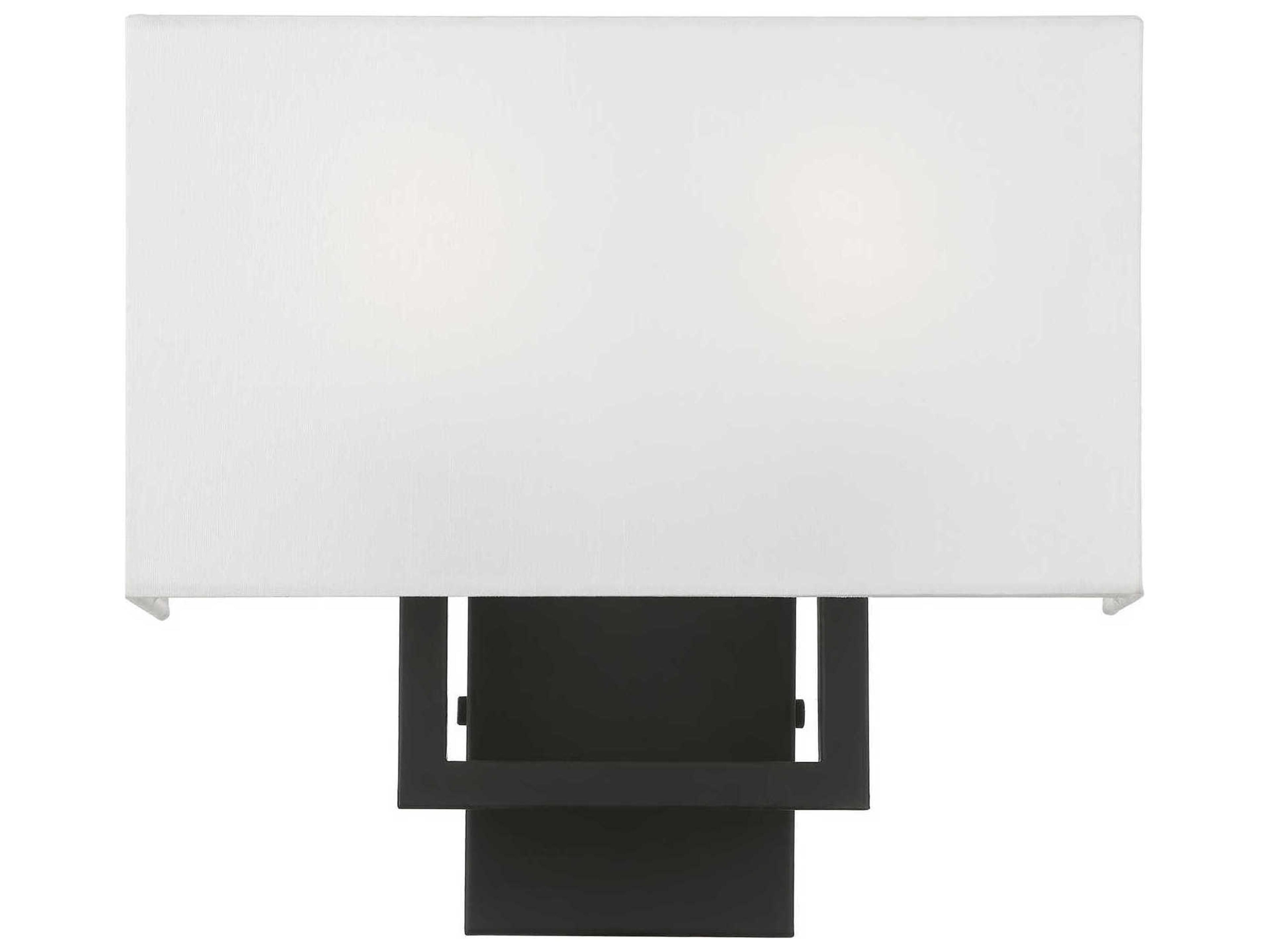 Pierson 2-Light Black Wall Sconce