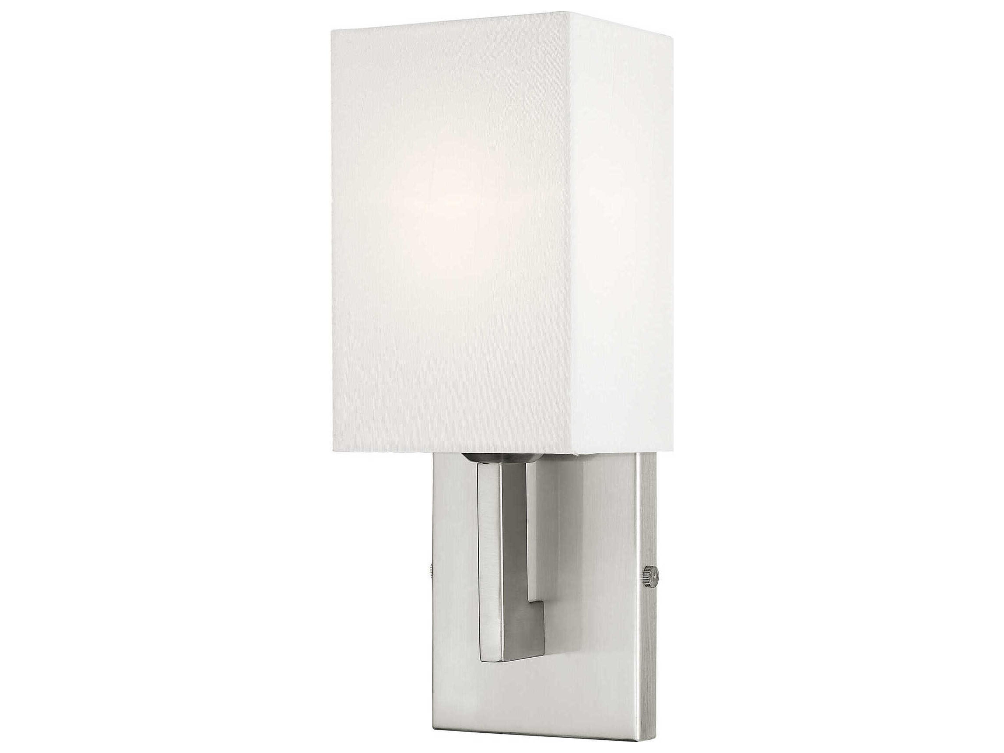 Livex Lighting Hollborn 1-Light Brushed Nickel Wall Sconce