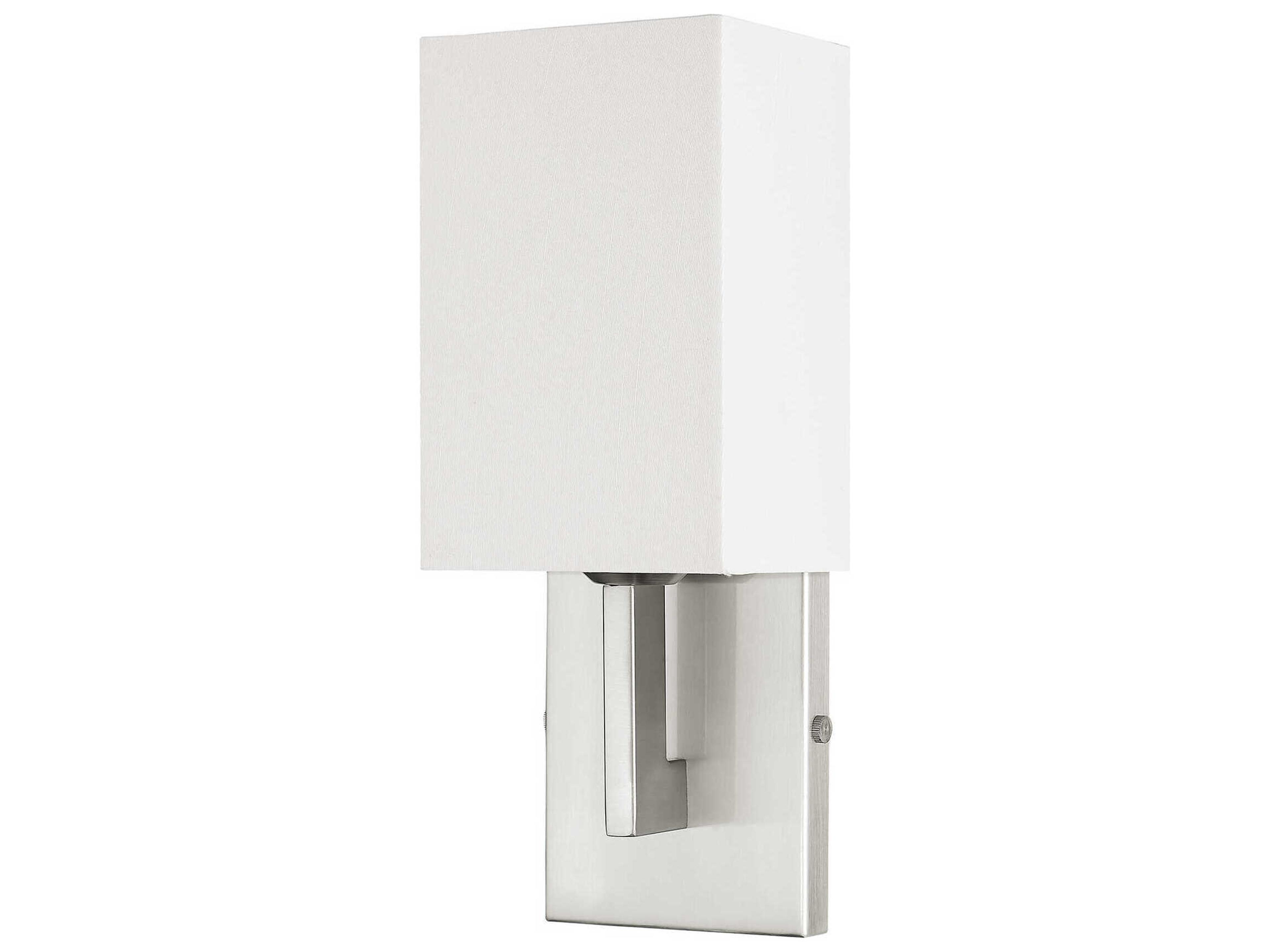 Livex Lighting Hollborn 1-Light Brushed Nickel Wall Sconce