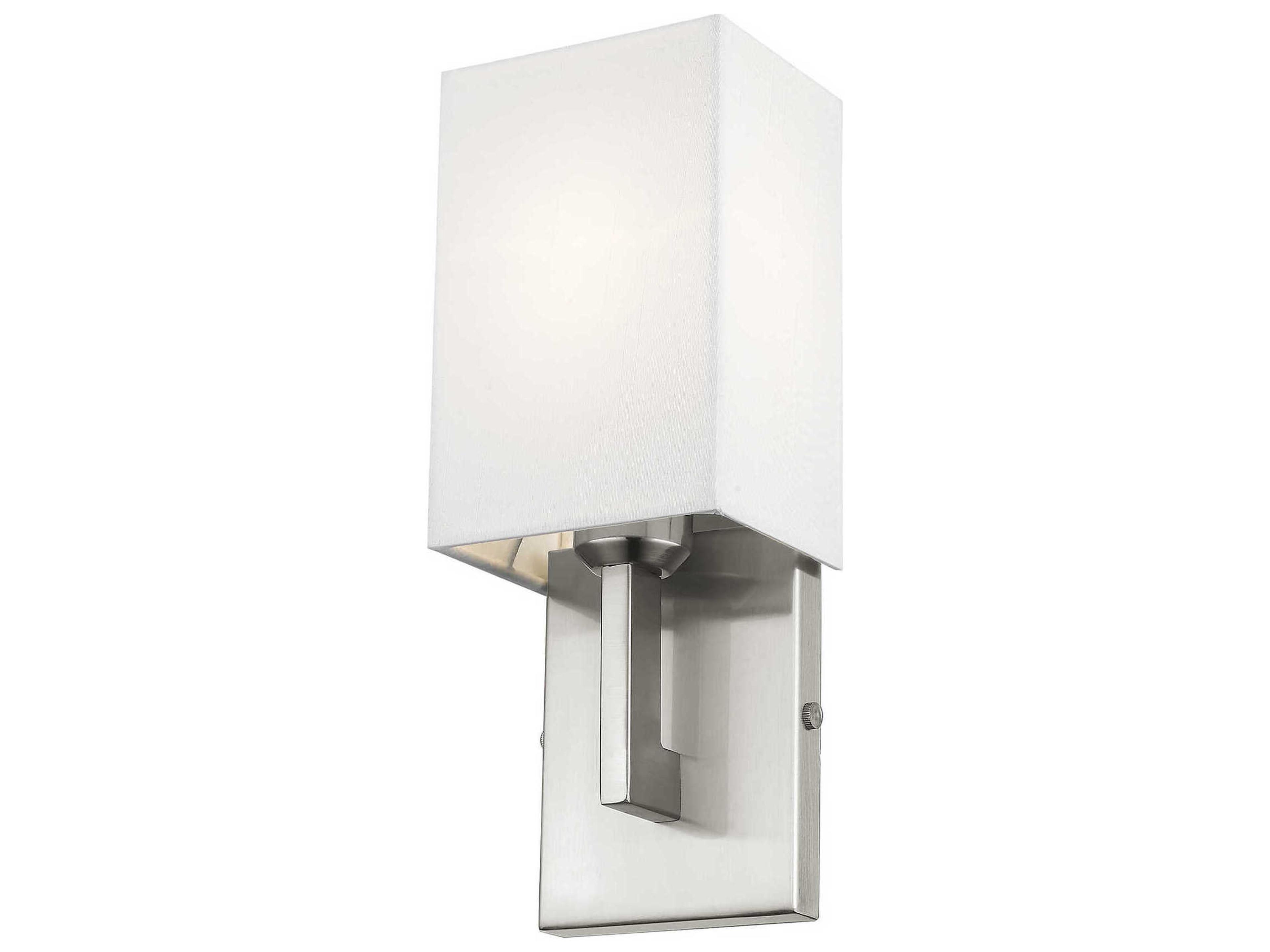 Livex Lighting Hollborn 1-Light Brushed Nickel Wall Sconce
