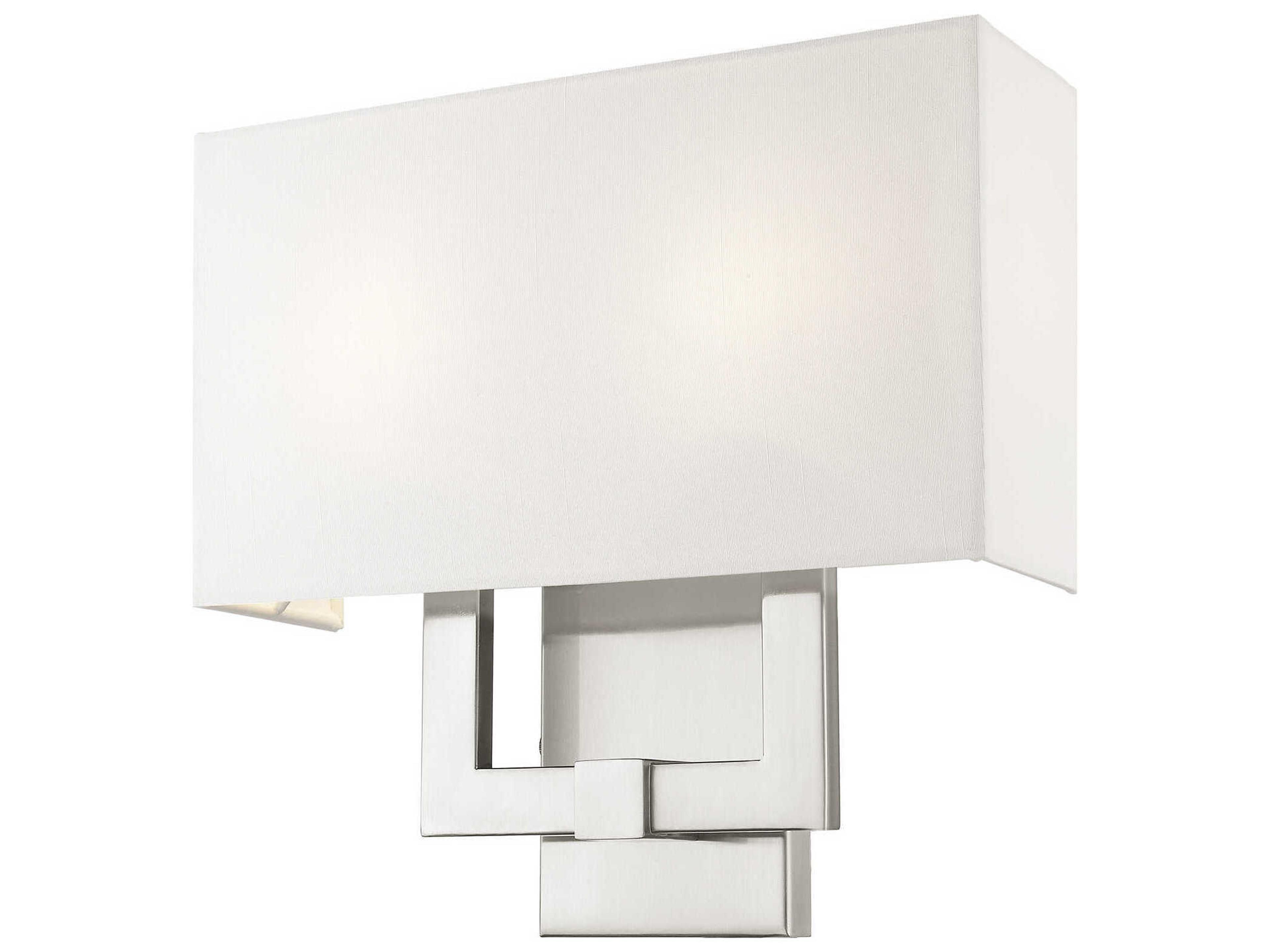 Livex Lighting Hollborn 2-Light Brushed Nickel Wall Sconce