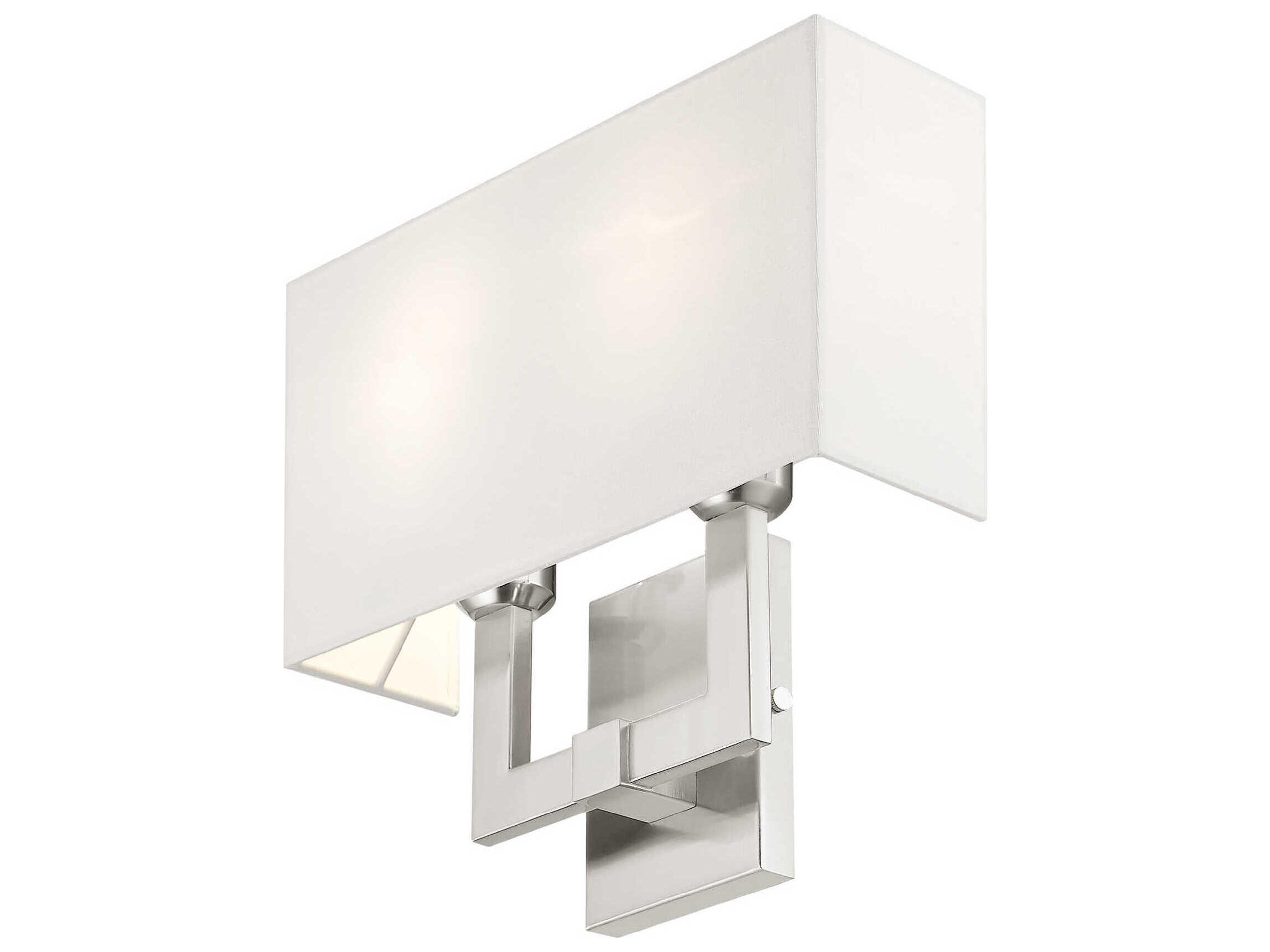 Livex Lighting Hollborn 2-Light Brushed Nickel Wall Sconce