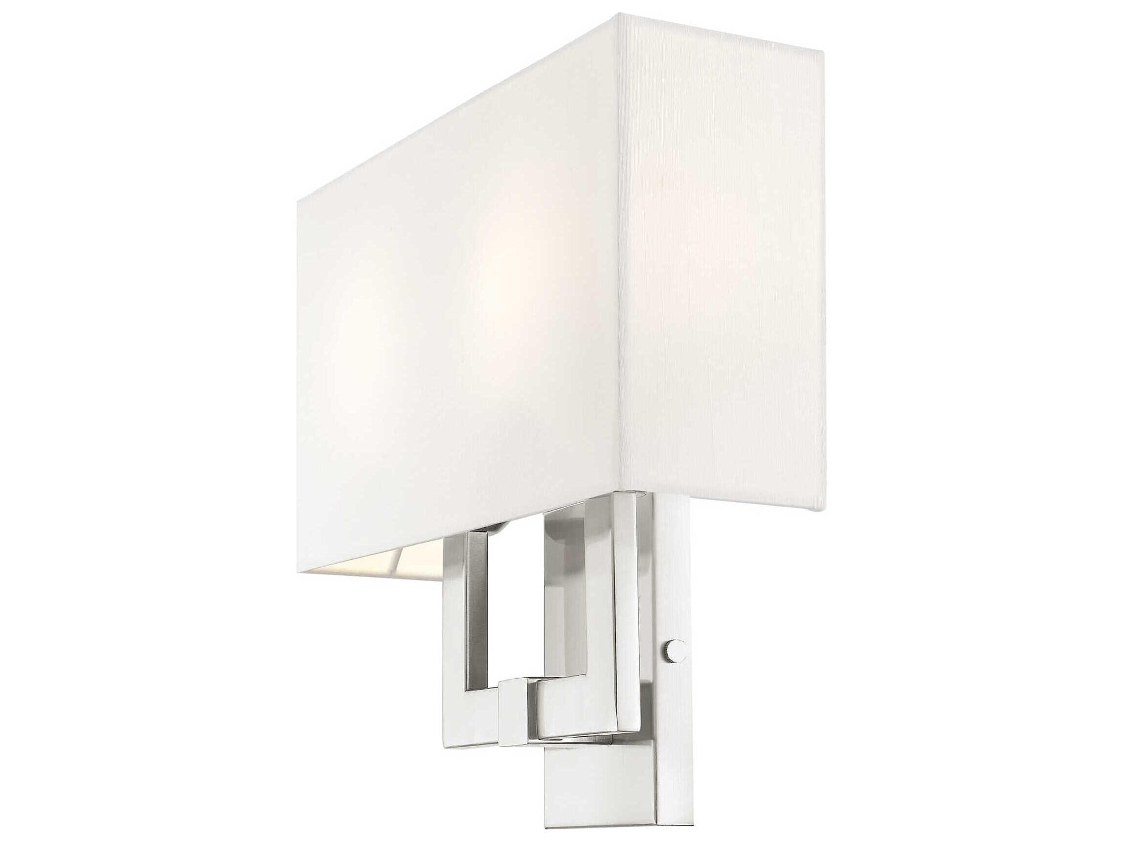 Livex Lighting Hollborn 2-Light Brushed Nickel Wall Sconce