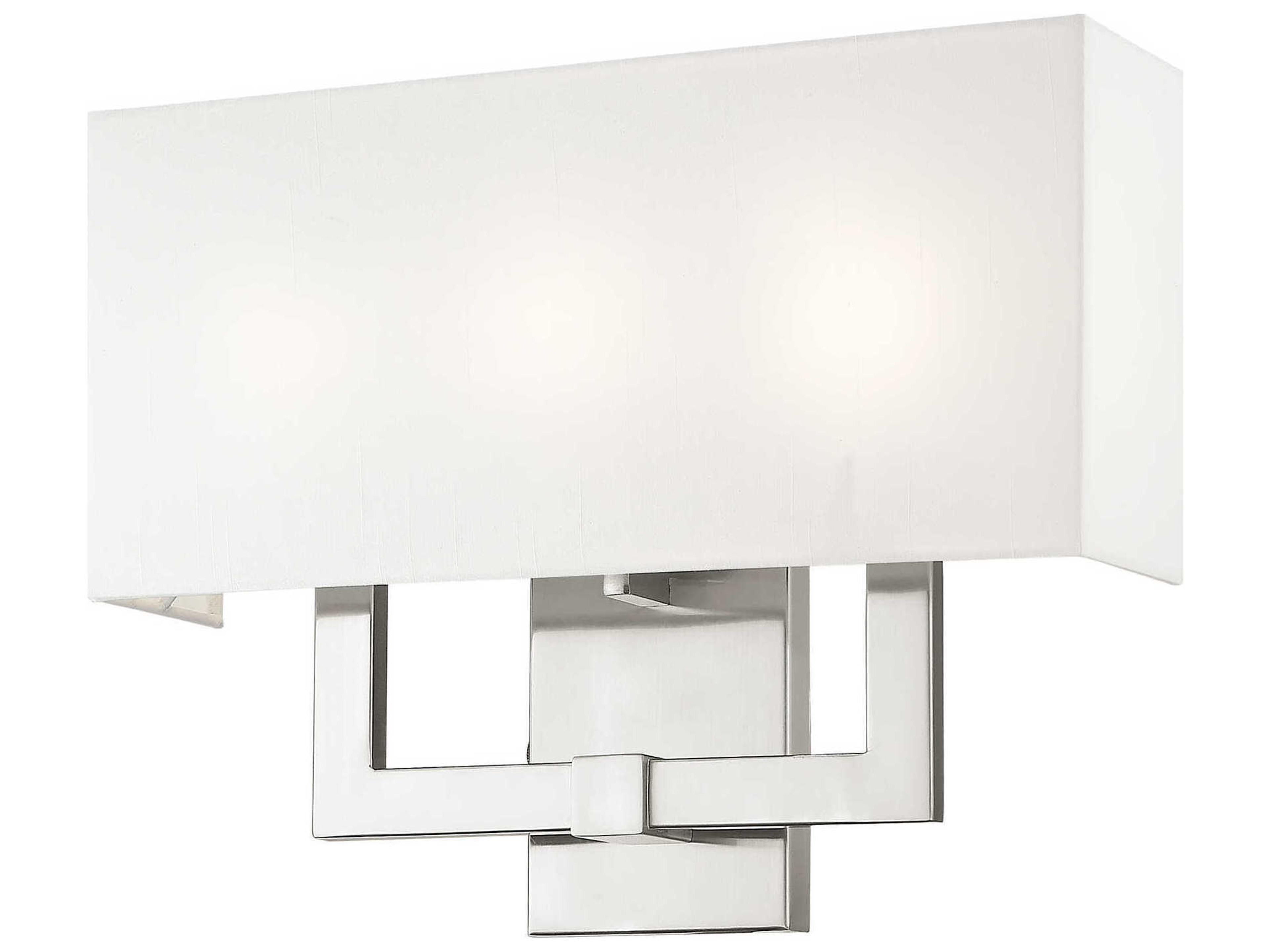 Livex Lighting Hollborn 3-Light Brushed Nickel Wall Sconce