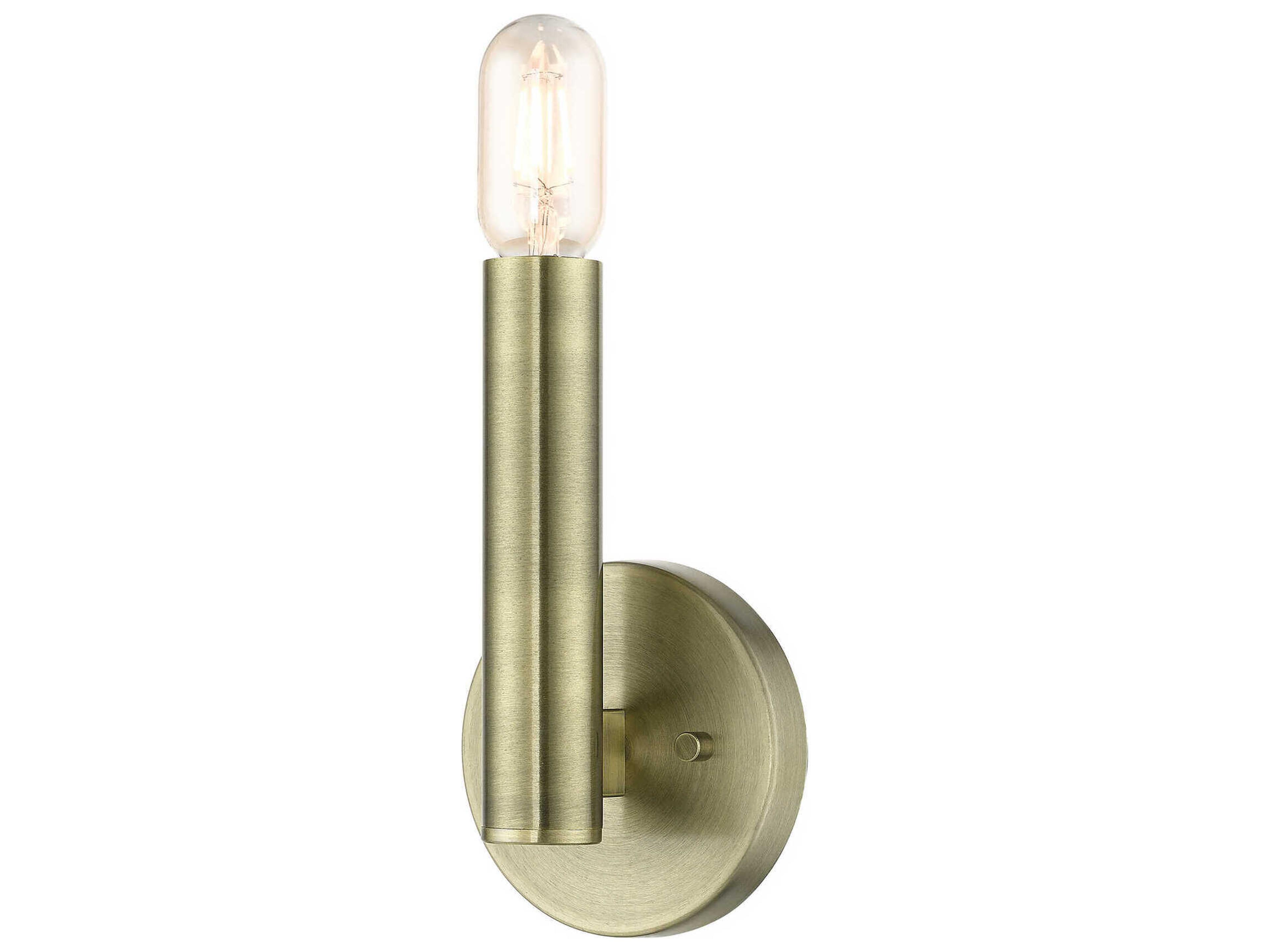 Copenhagen 1-Light Antique Brass Wall Sconce