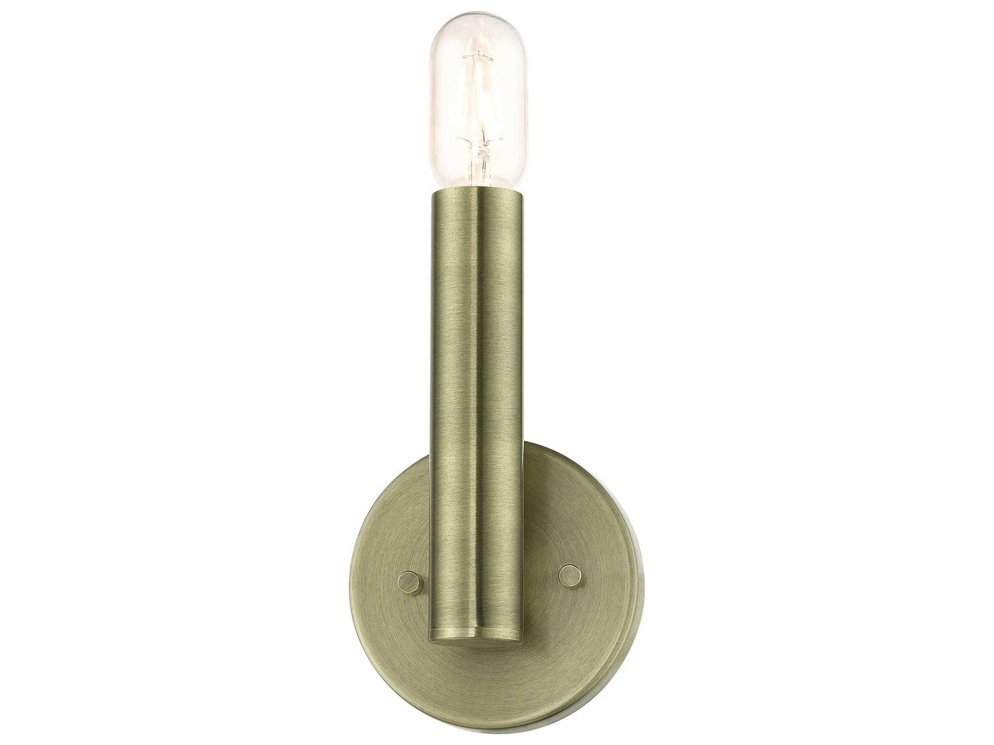 Livex Lighting Copenhagen 1-Light Antique Brass Wall Sconce