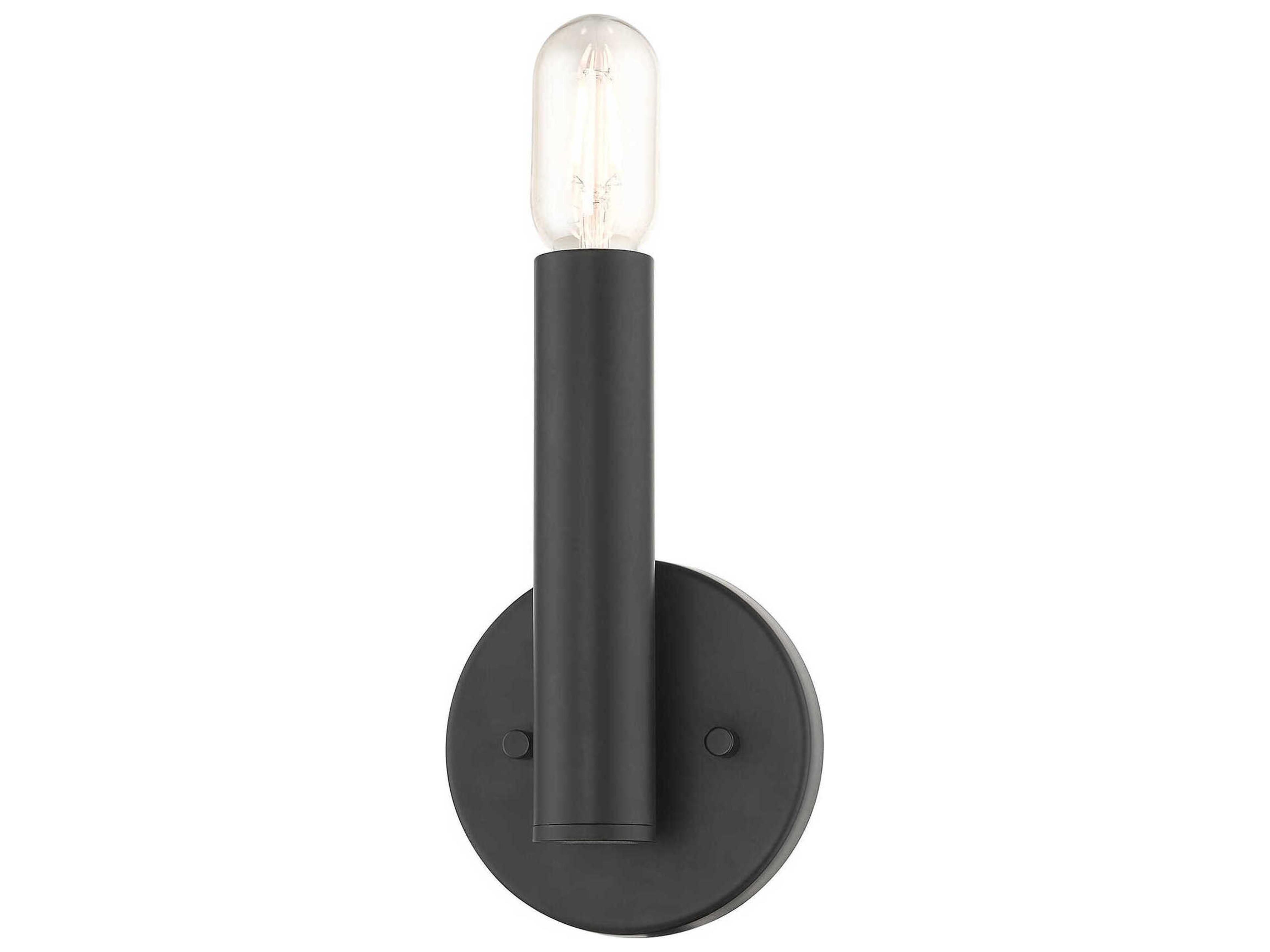 Livex Lighting Copenhagen 1-Light Black Wall Sconce