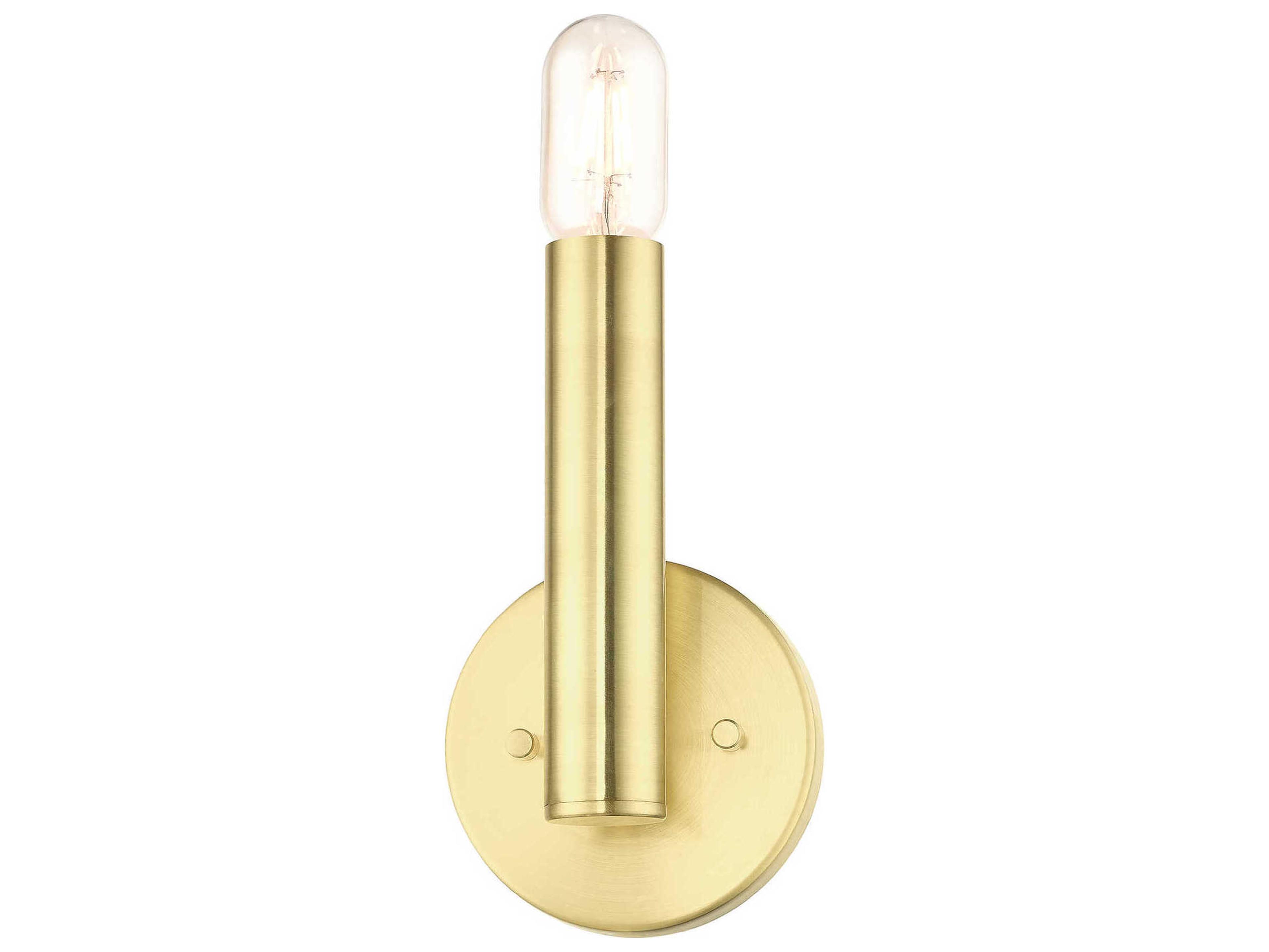 Livex Lighting Copenhagen 1-Light Satin Brass Wall Sconce