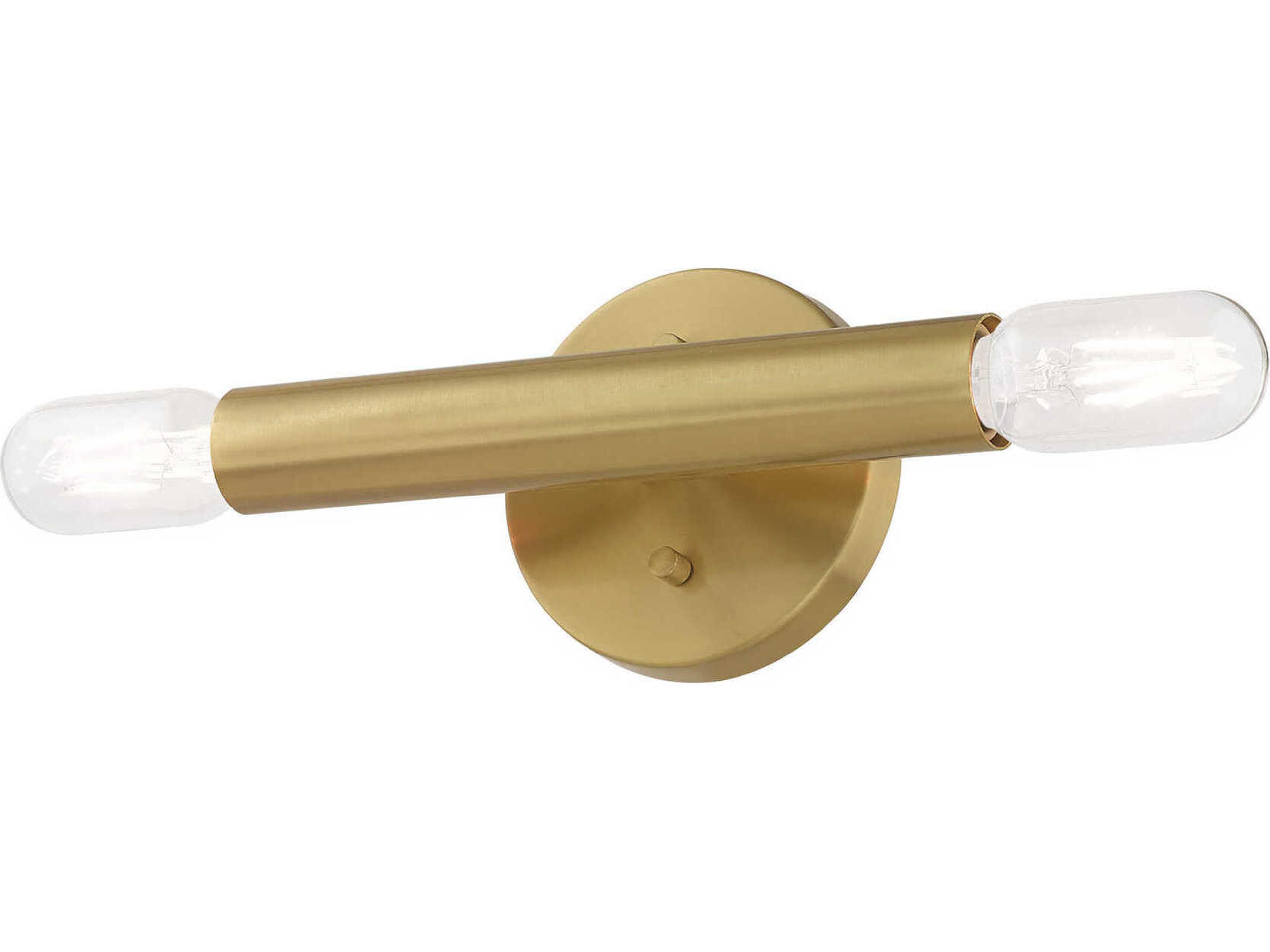 Livex Lighting Copenhagen 2-Light Satin Brass Wall Sconce