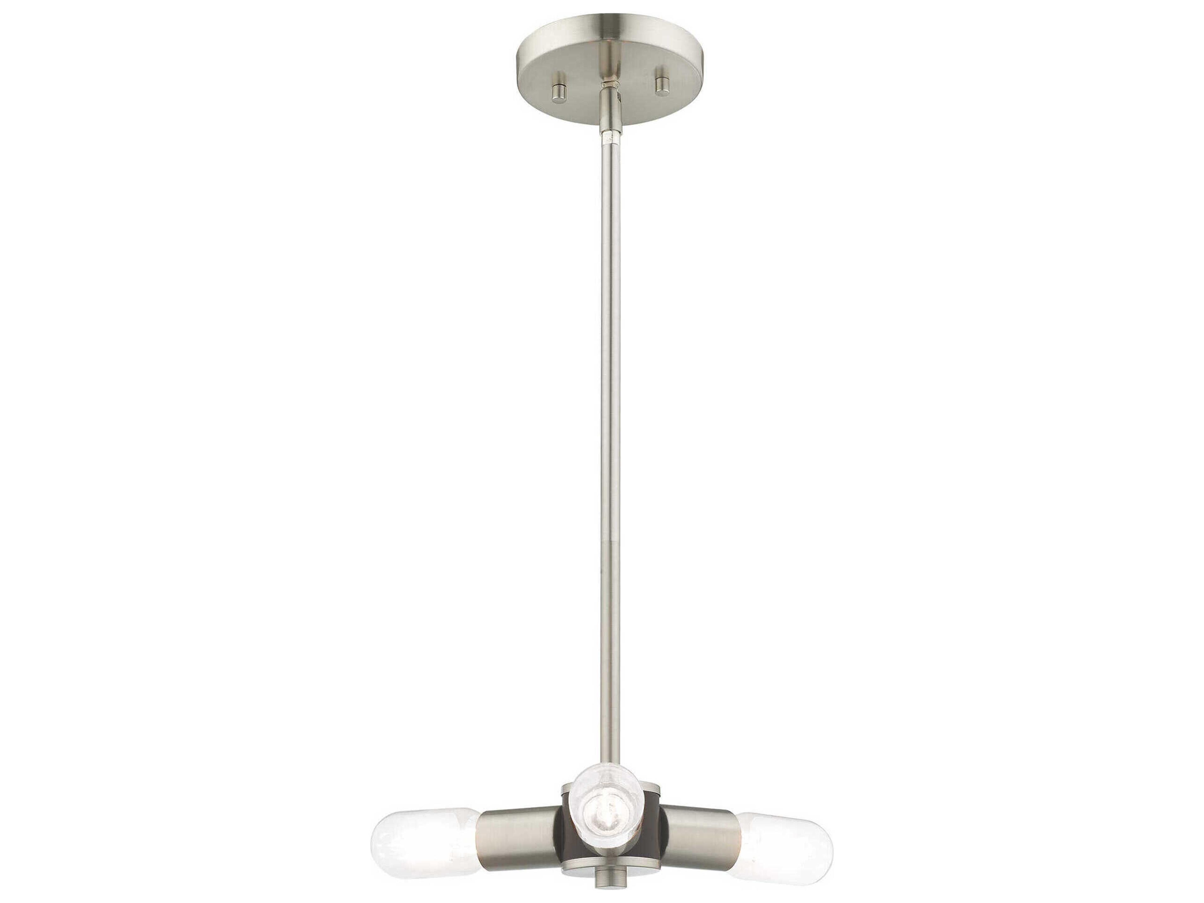 Copenhagen 3-Light Brushed Nickel Pendant