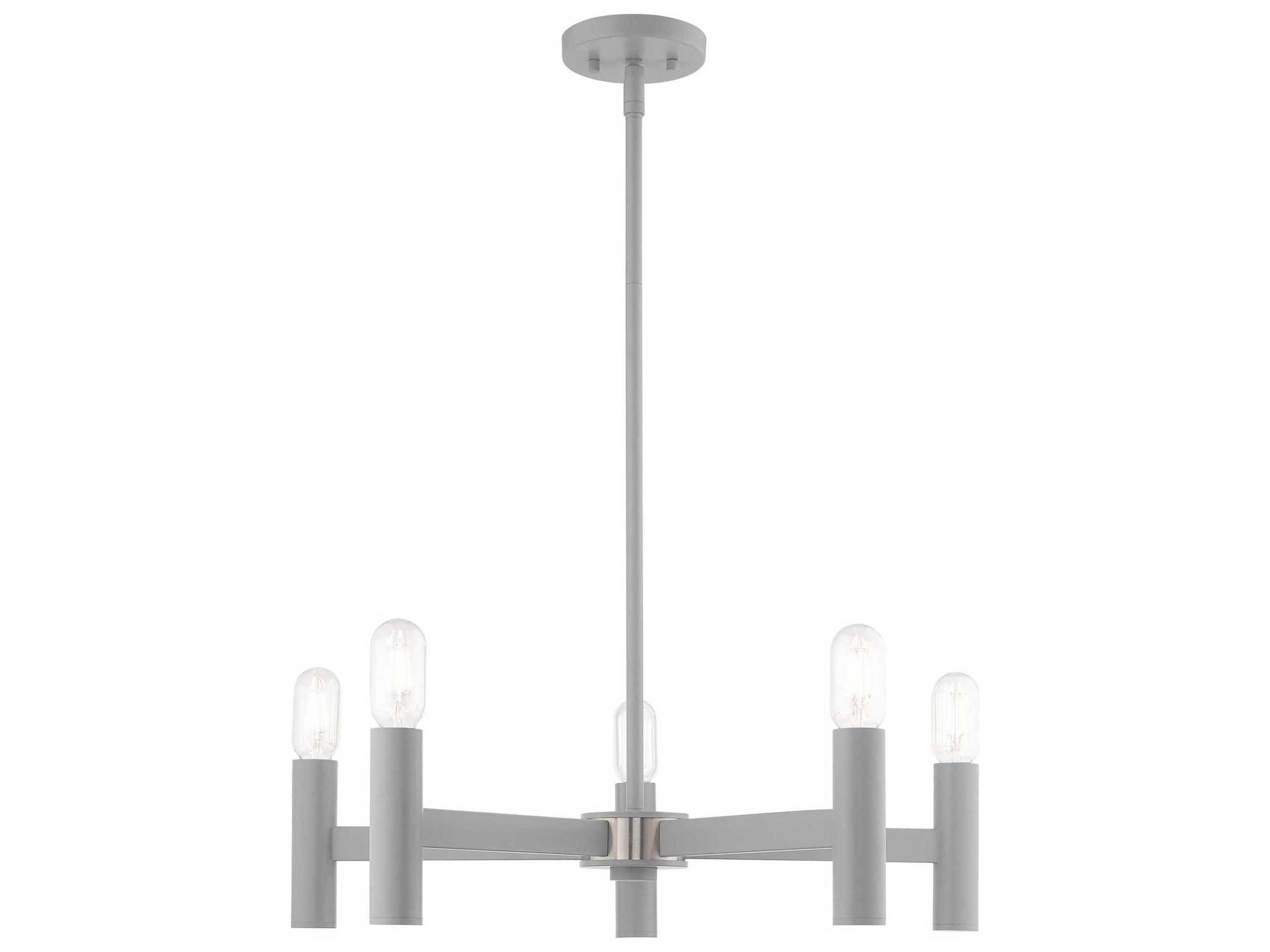 Copenhagen 5-Light Nordic Gray Chandelier