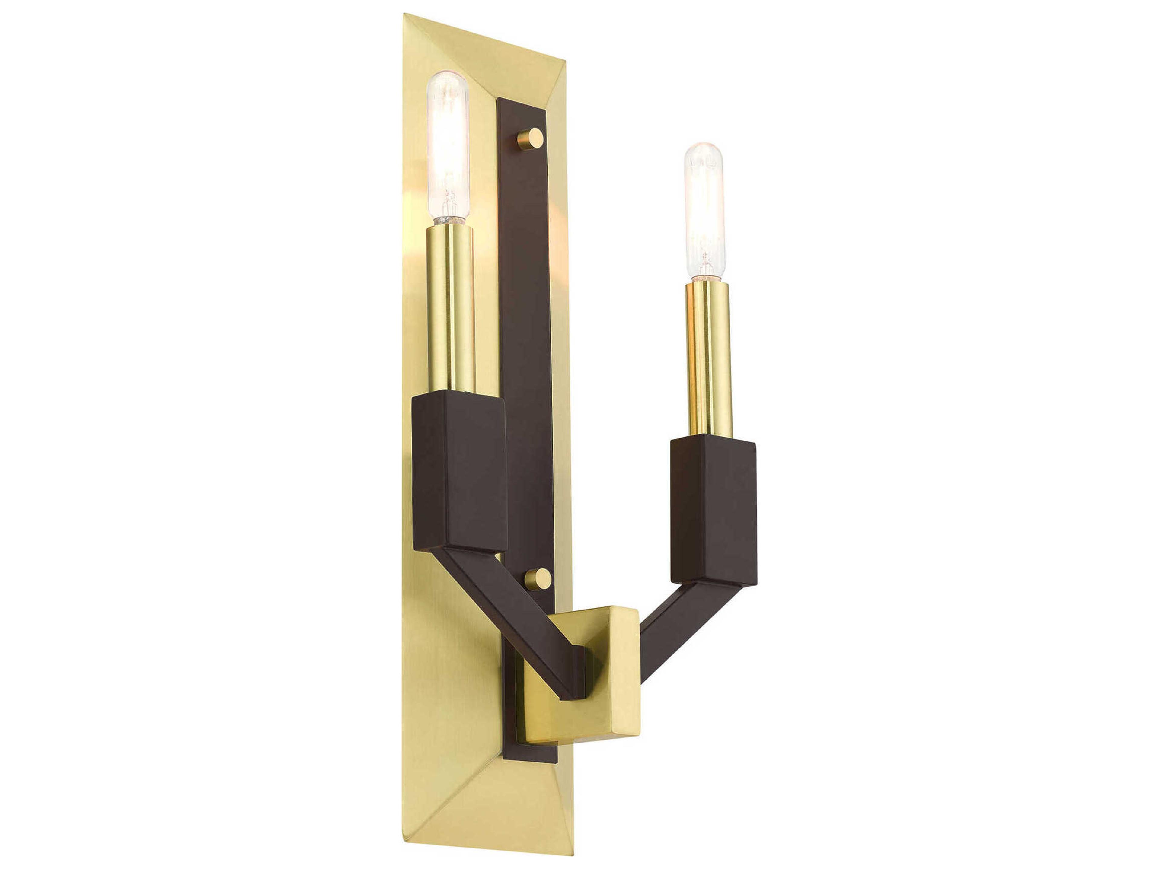 Livex Lighting Beckett 2-Light Satin Brass Wall Sconce