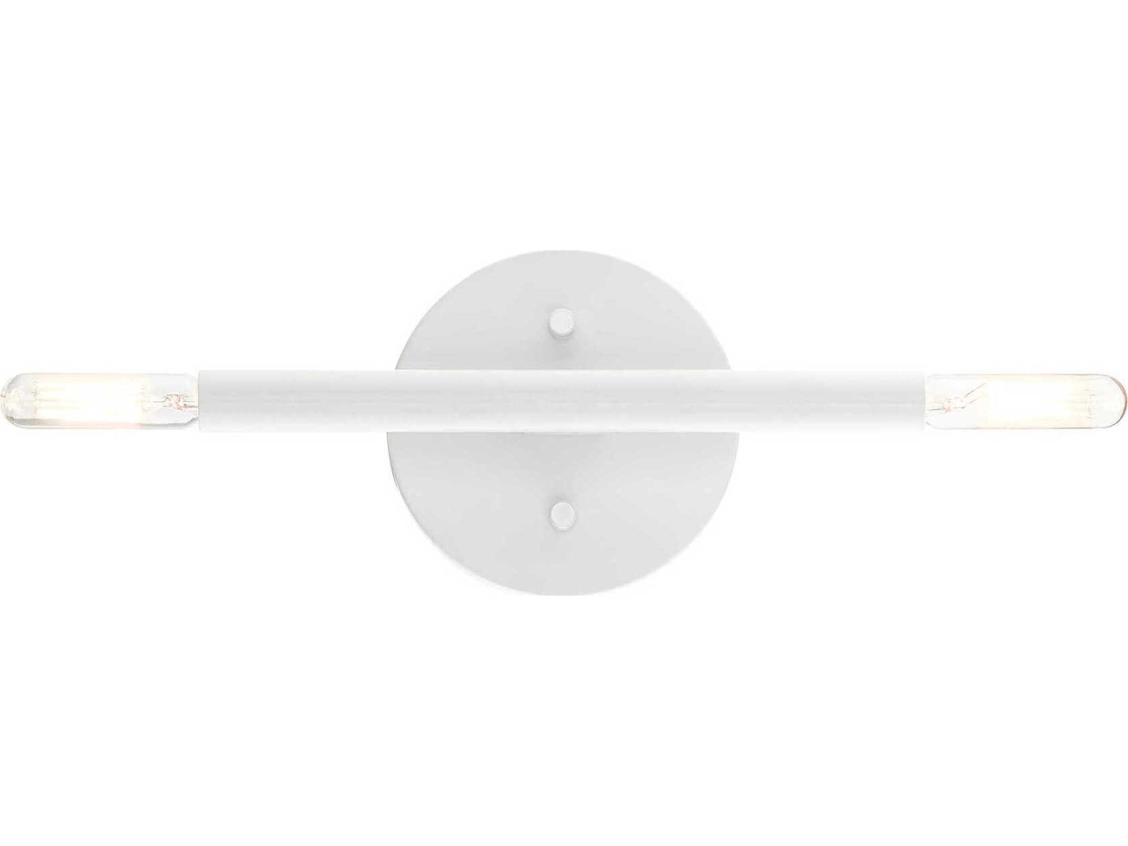 Livex Lighting Copenhagen 2-Light White Wall Sconce