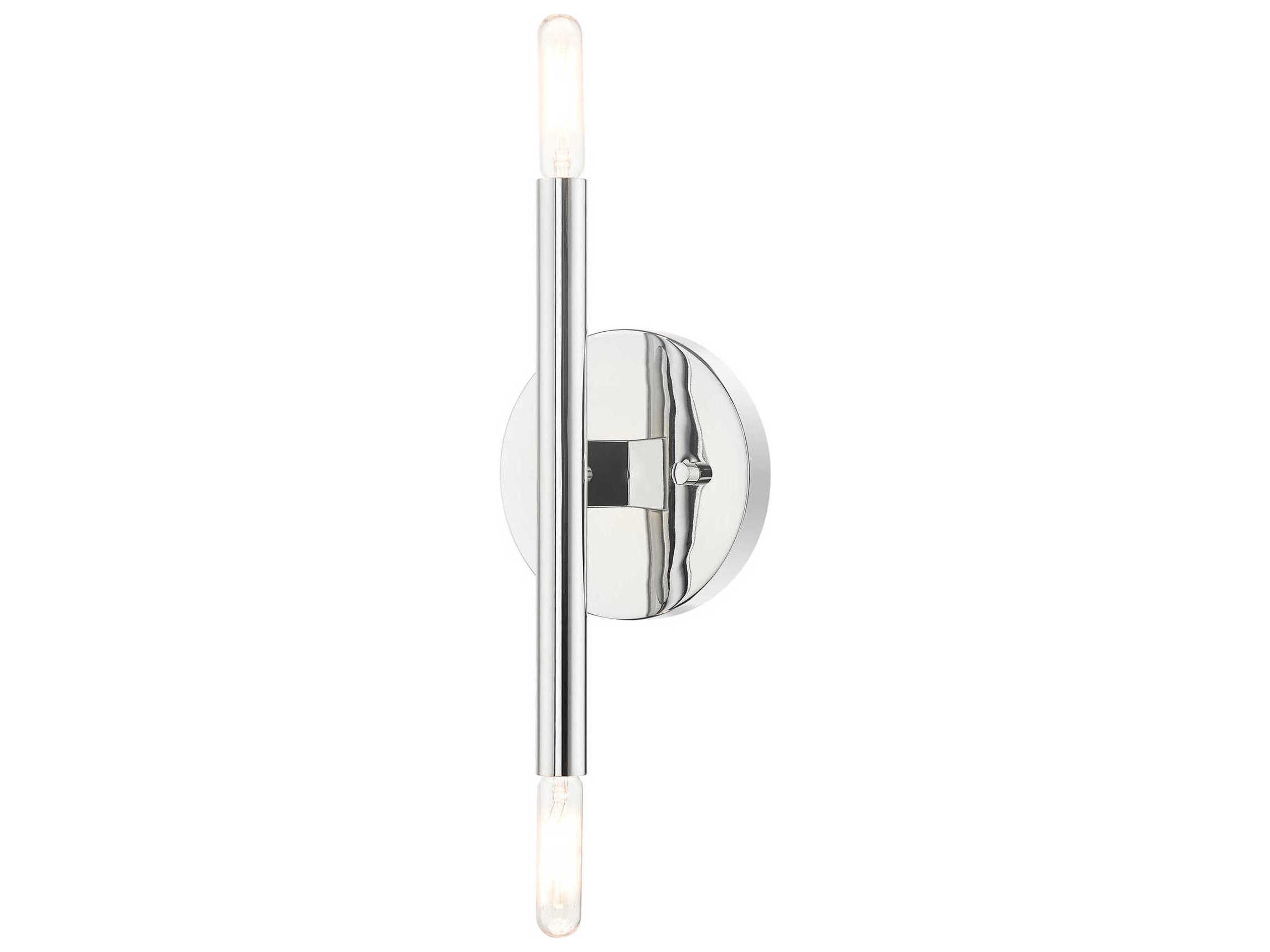 Livex Lighting Copenhagen 2-Light Polished Chrome Wall Sconce