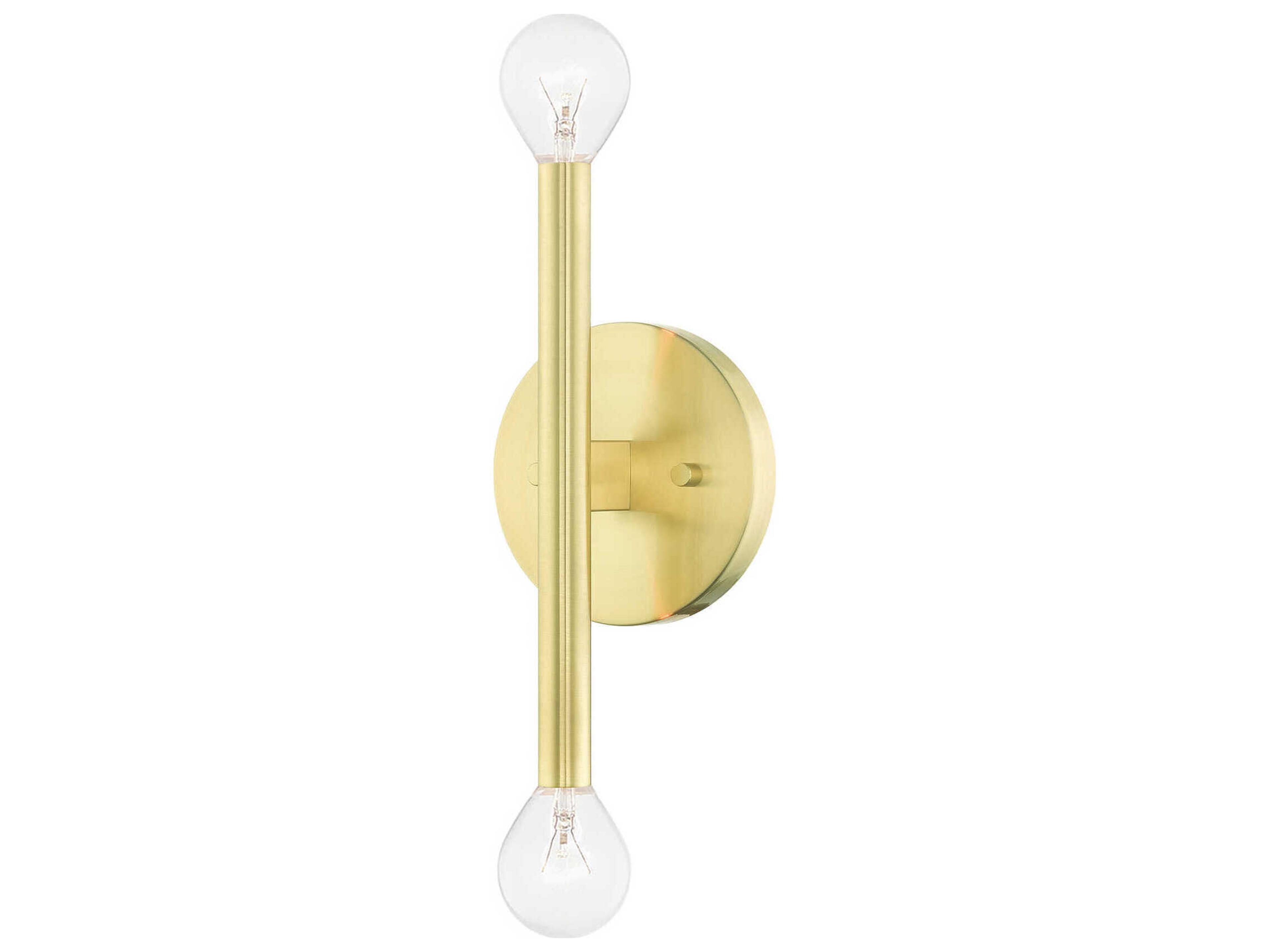 Copenhagen 2-Light Satin Brass Wall Sconce