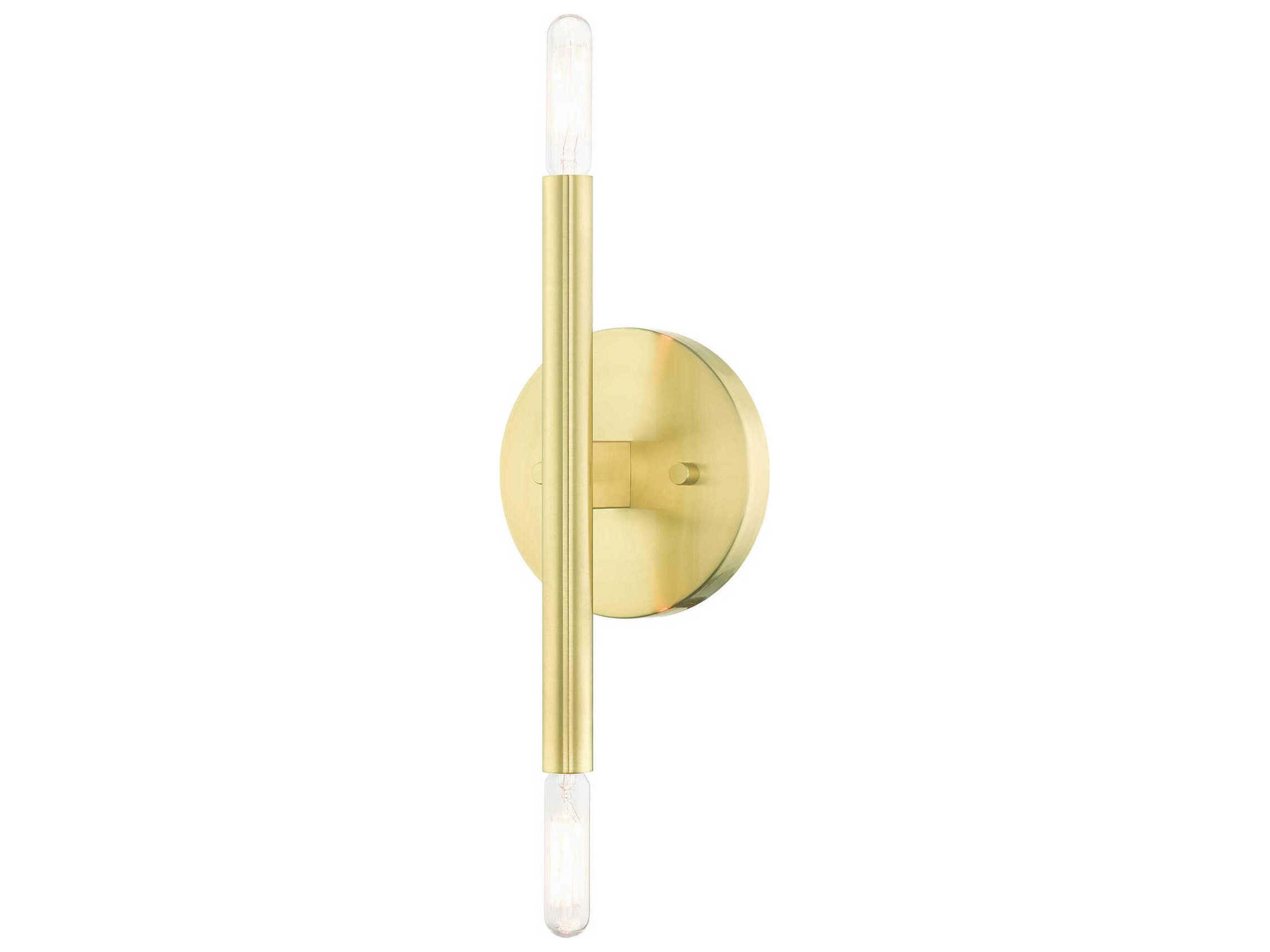 Livex Lighting Copenhagen 2-Light Satin Brass Wall Sconce
