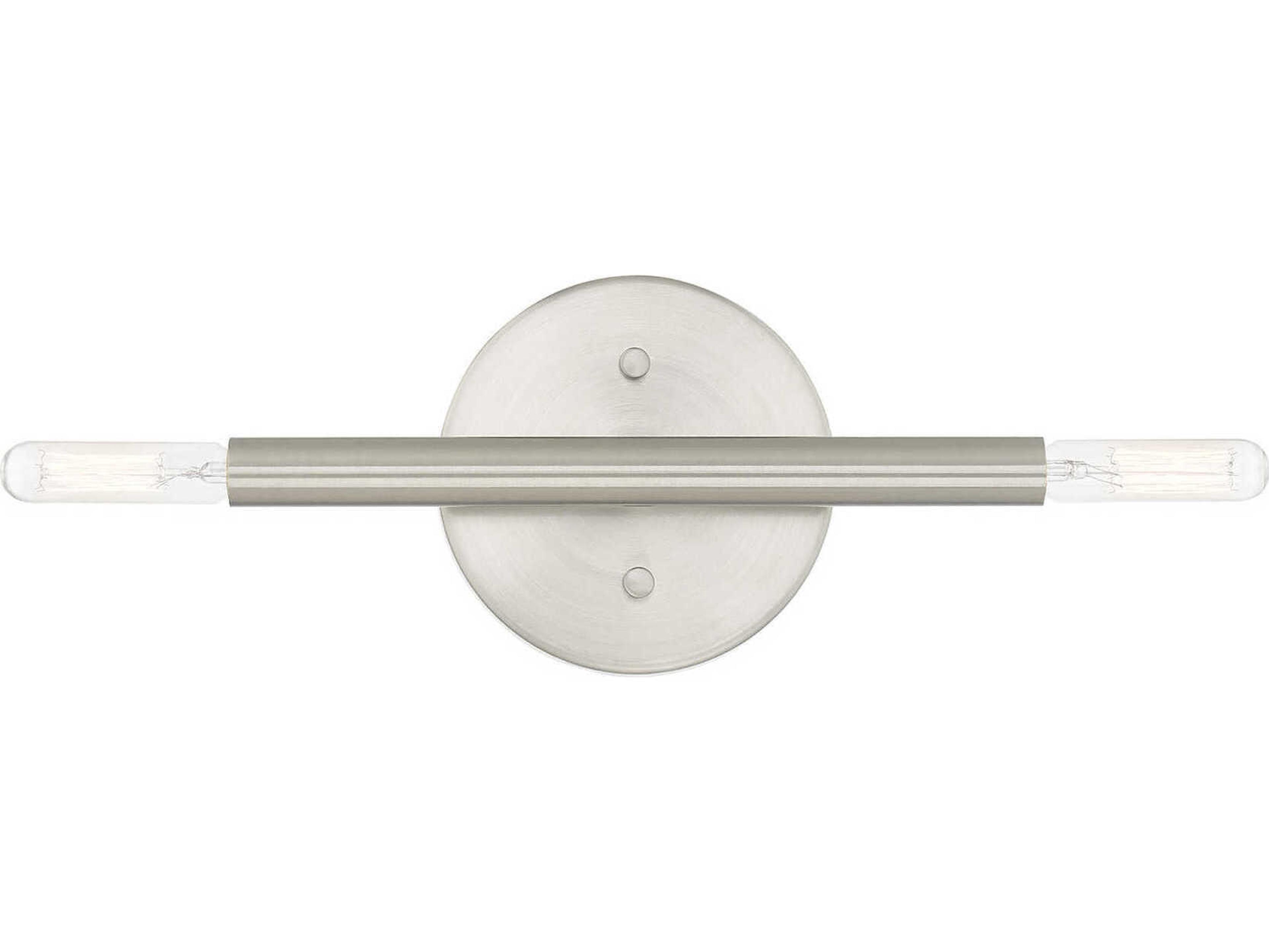 Livex Lighting Copenhagen 2-Light Brushed Nickel Wall Sconce