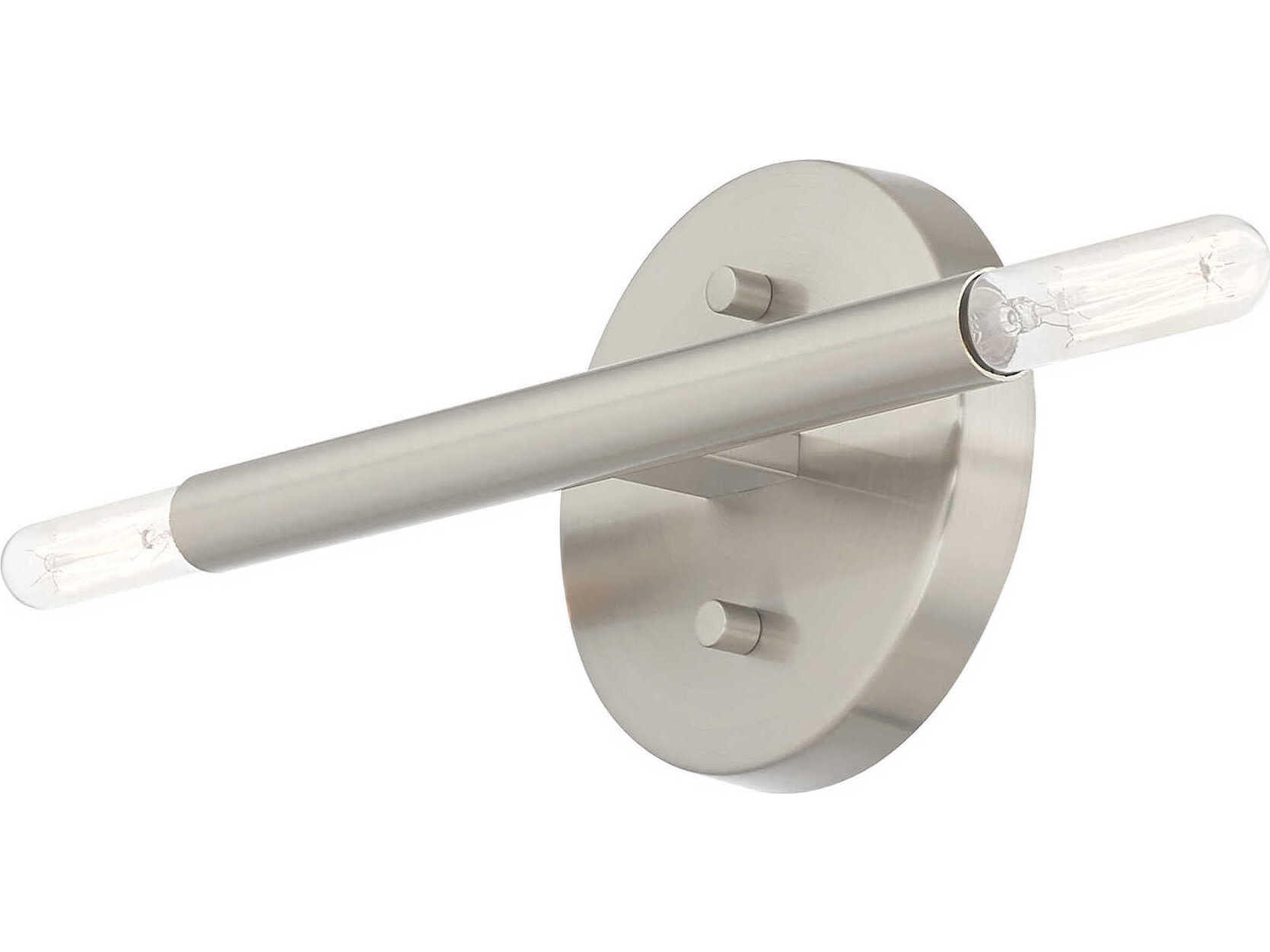 Livex Lighting Copenhagen 2-Light Brushed Nickel Wall Sconce