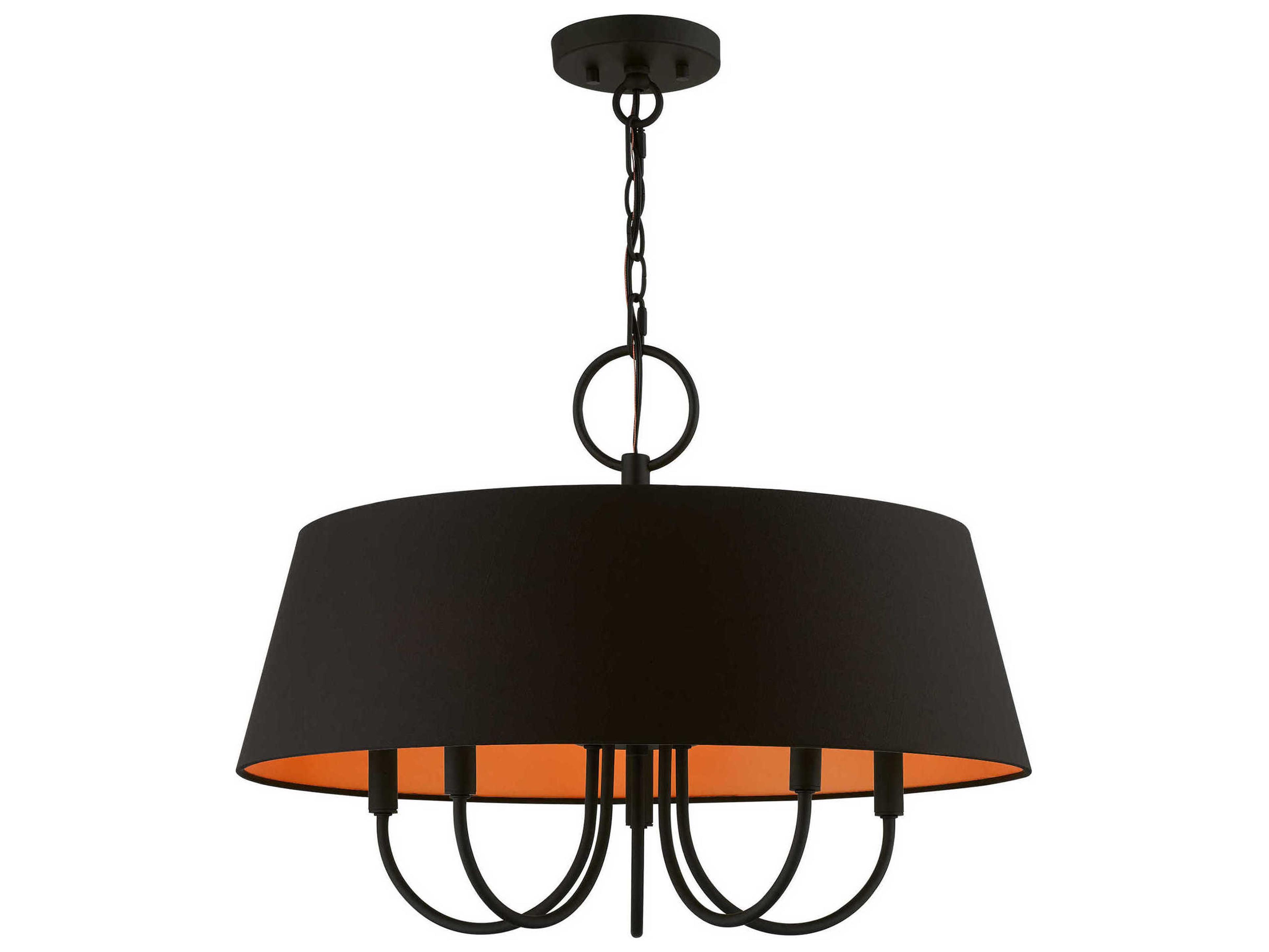 Livex Lighting Palma 5-Light Black Candelabra Empire Chandelier