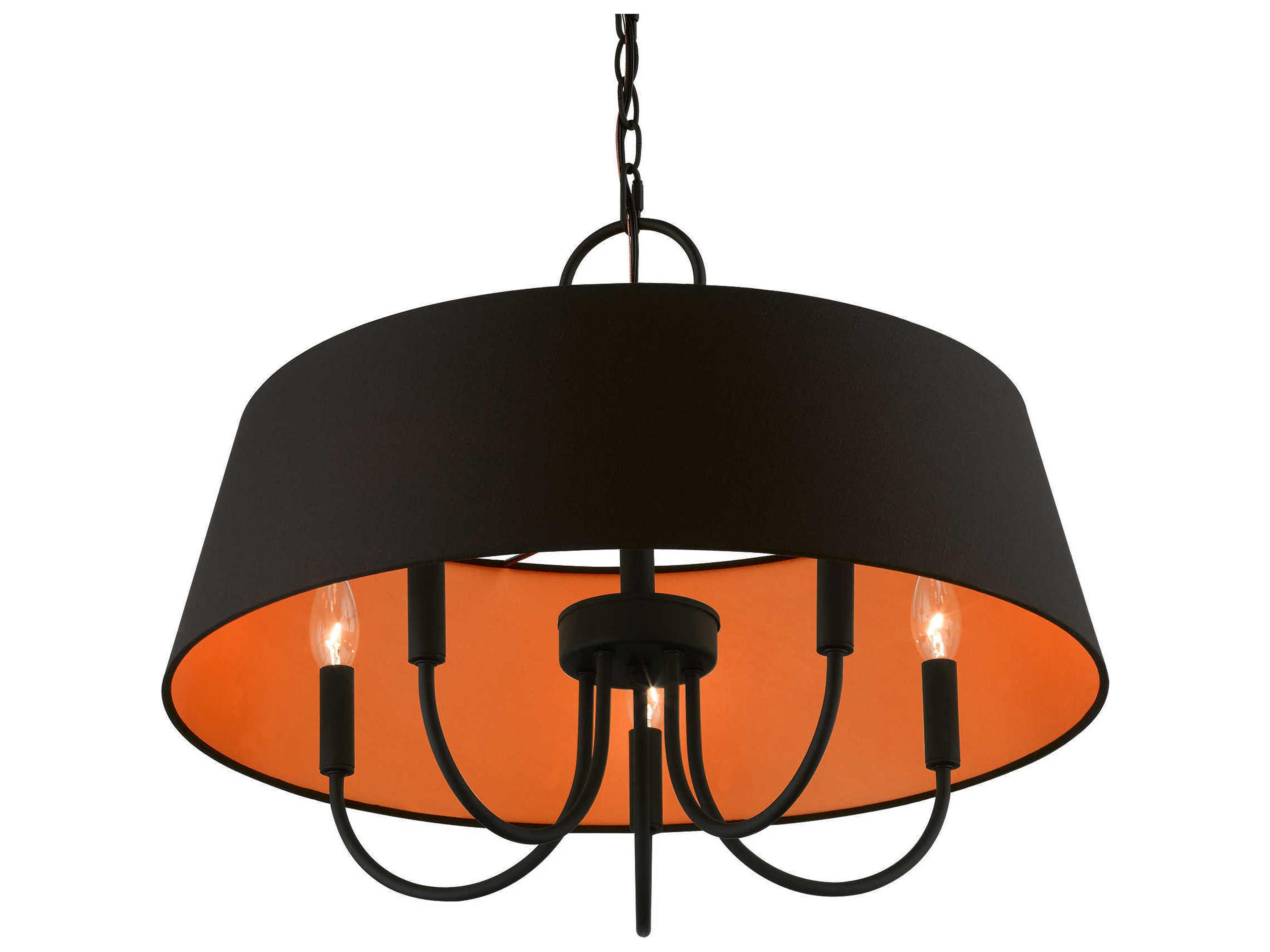 Livex Lighting Palma 5-Light Black Candelabra Empire Chandelier