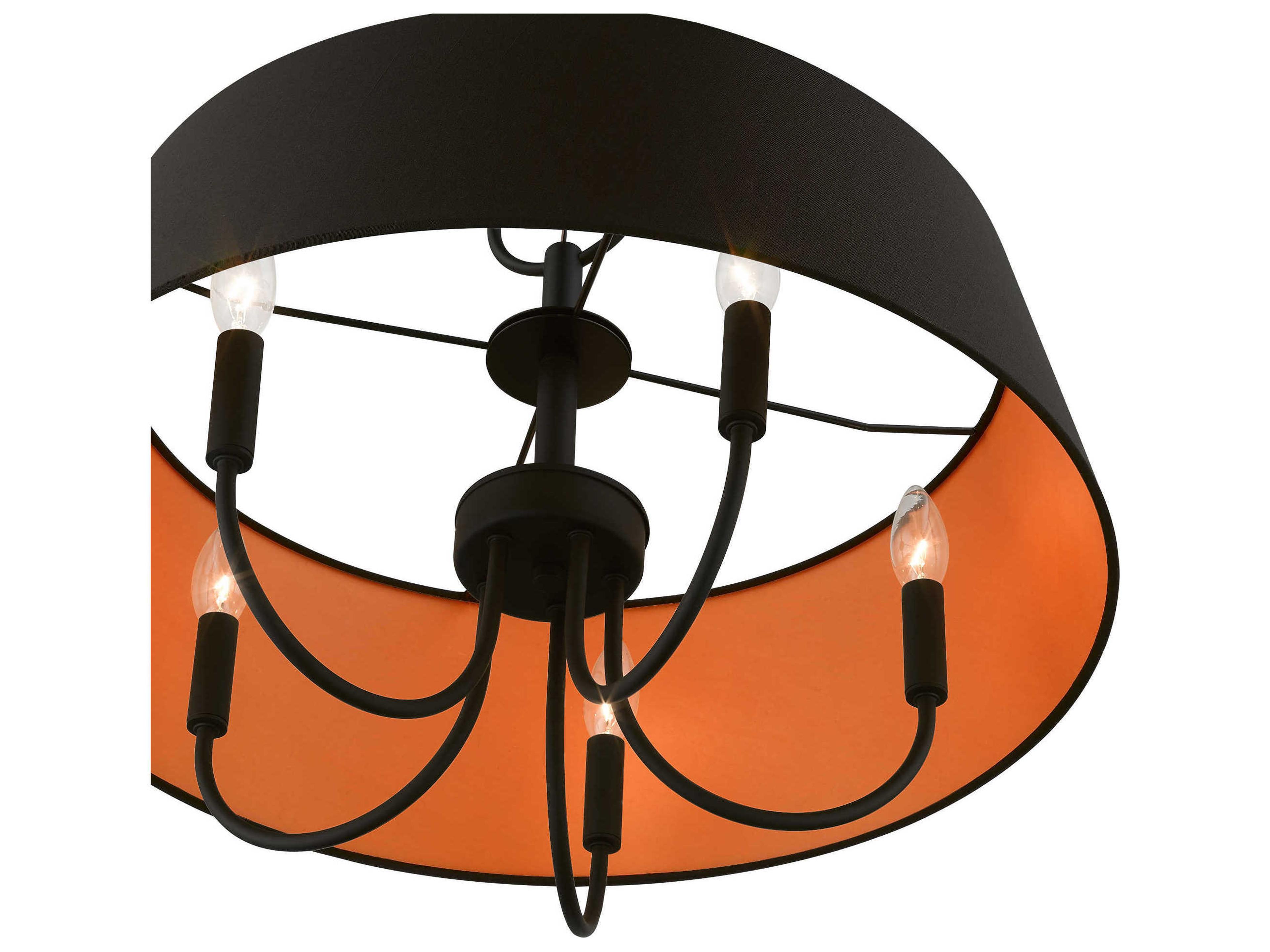 Livex Lighting Palma 5-Light Black Candelabra Empire Chandelier