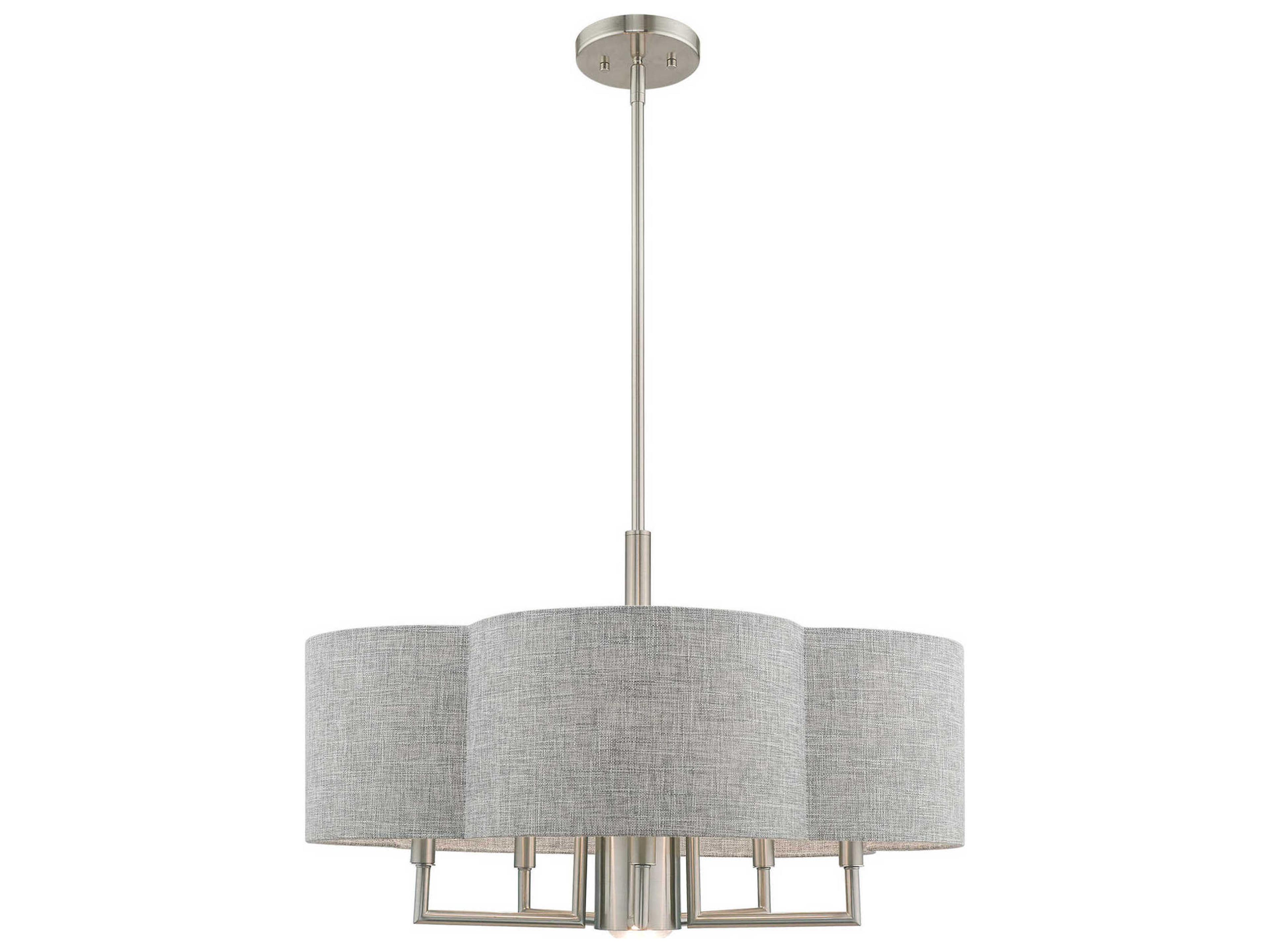 Kalmar 6-Light Brushed Nickel Chandelier