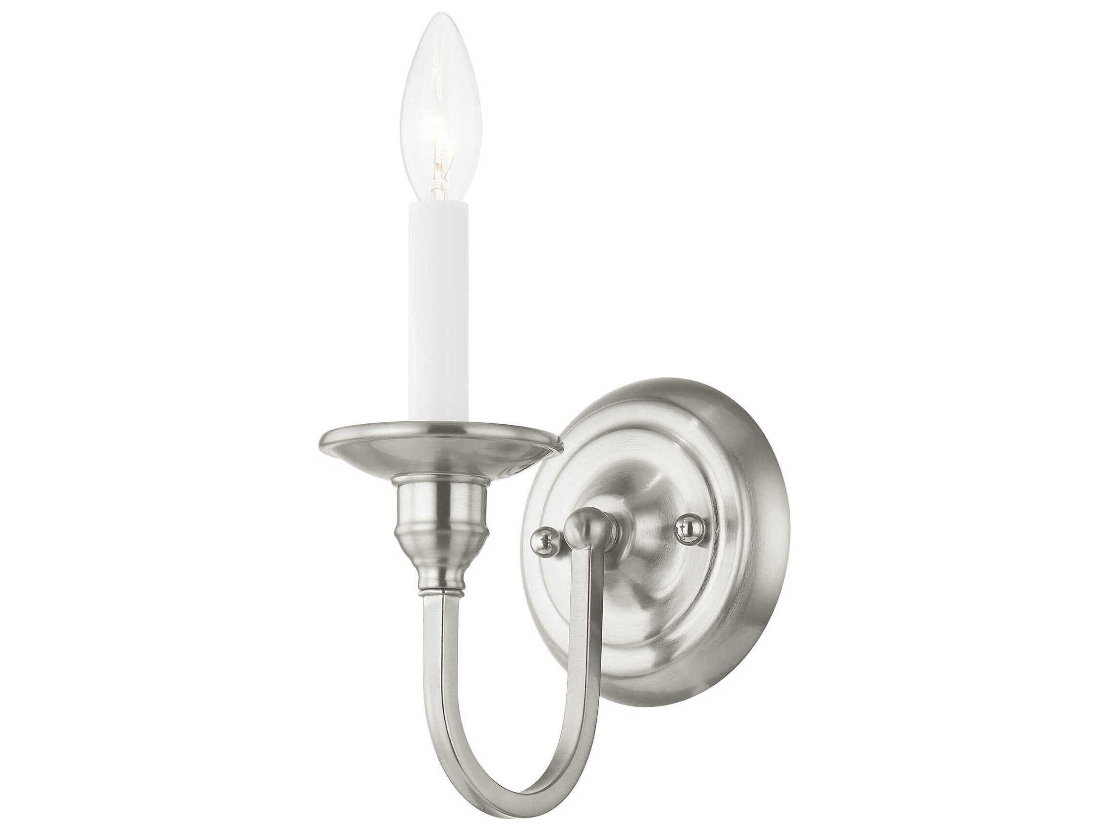 Livex Lighting Cranford 1-Light Brushed Nickel Wall Sconce