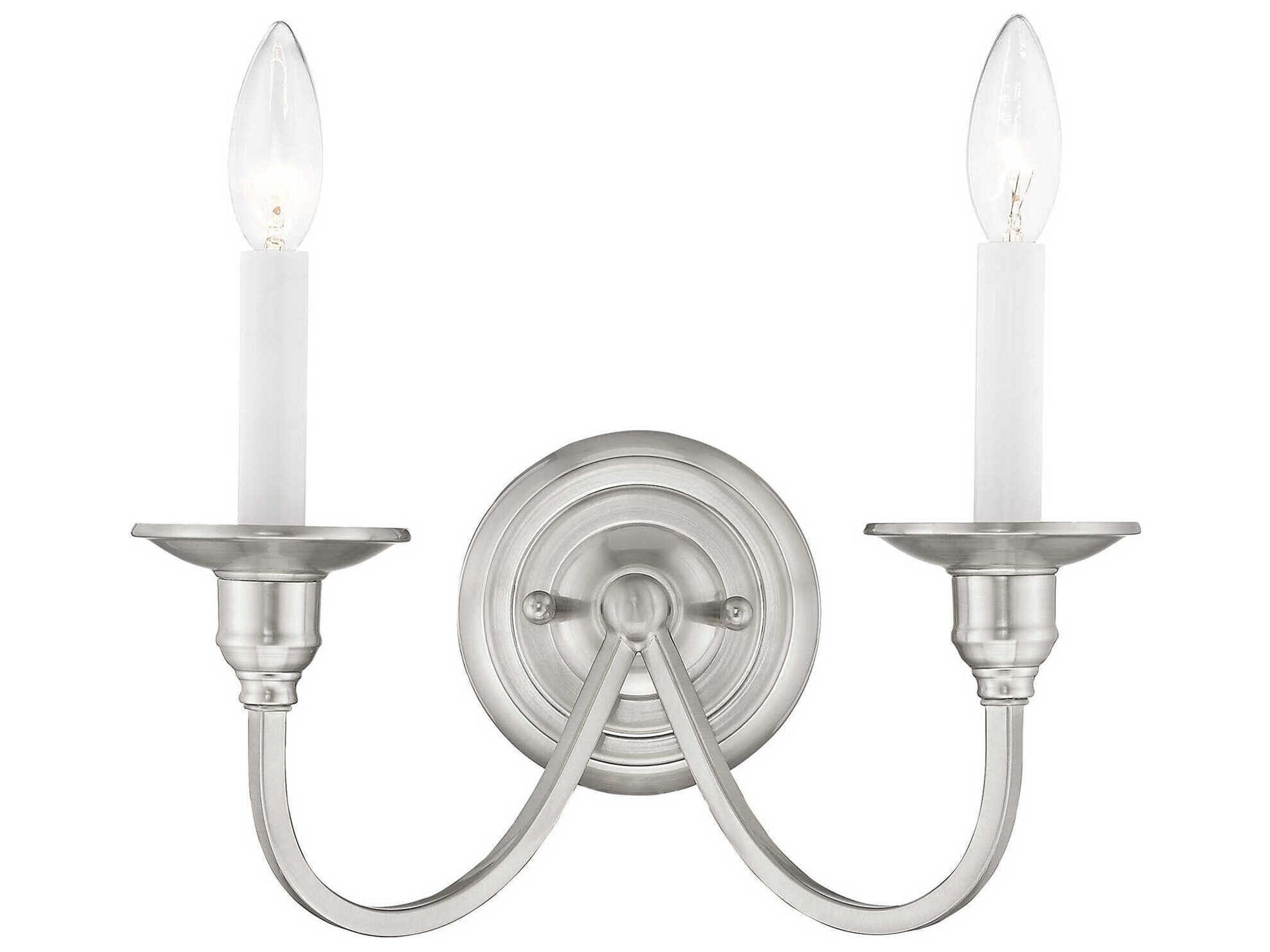 Cranford 2-Light Brushed Nickel Wall Sconce