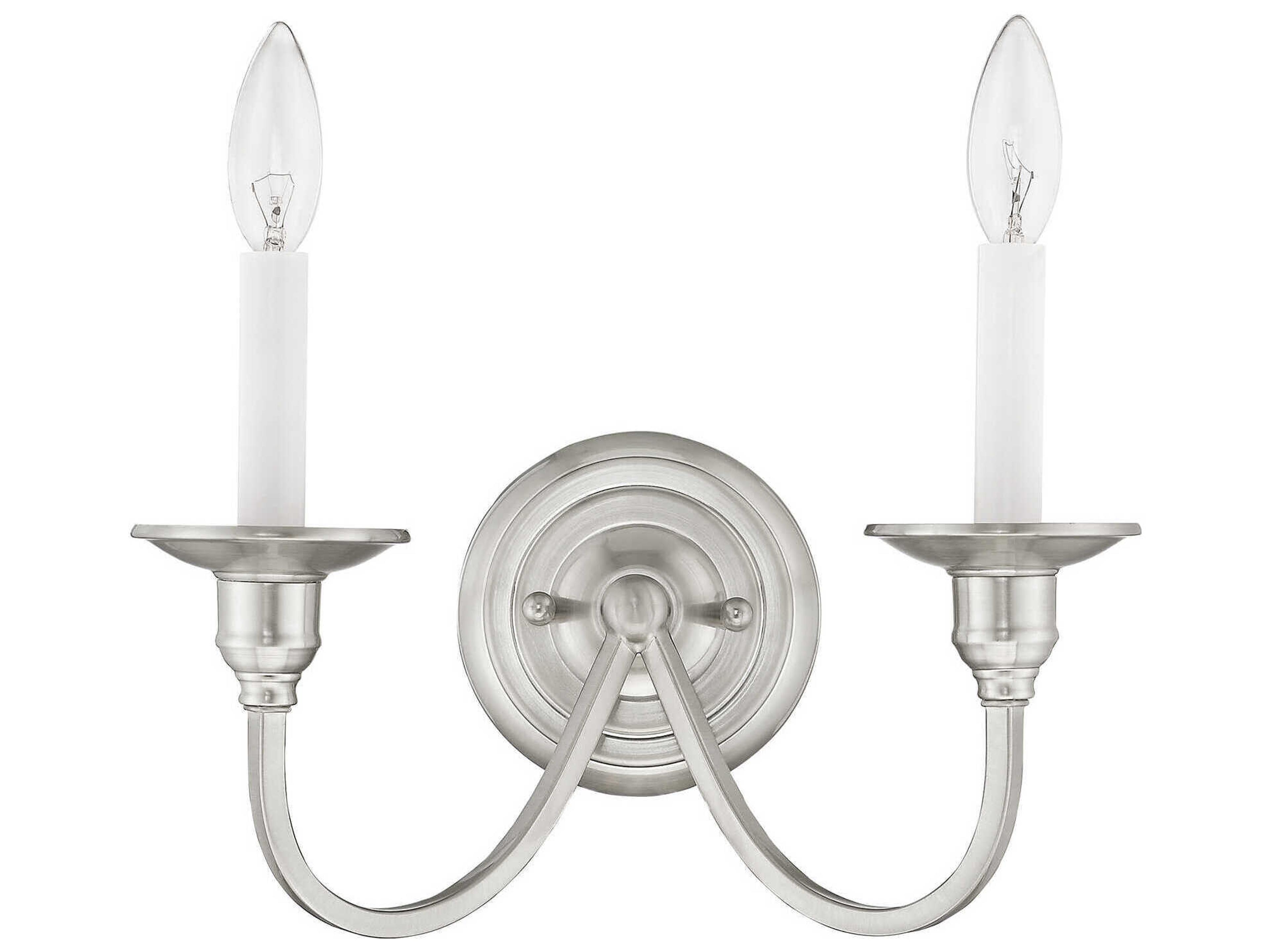 Livex Lighting Cranford 2-Light Brushed Nickel Wall Sconce