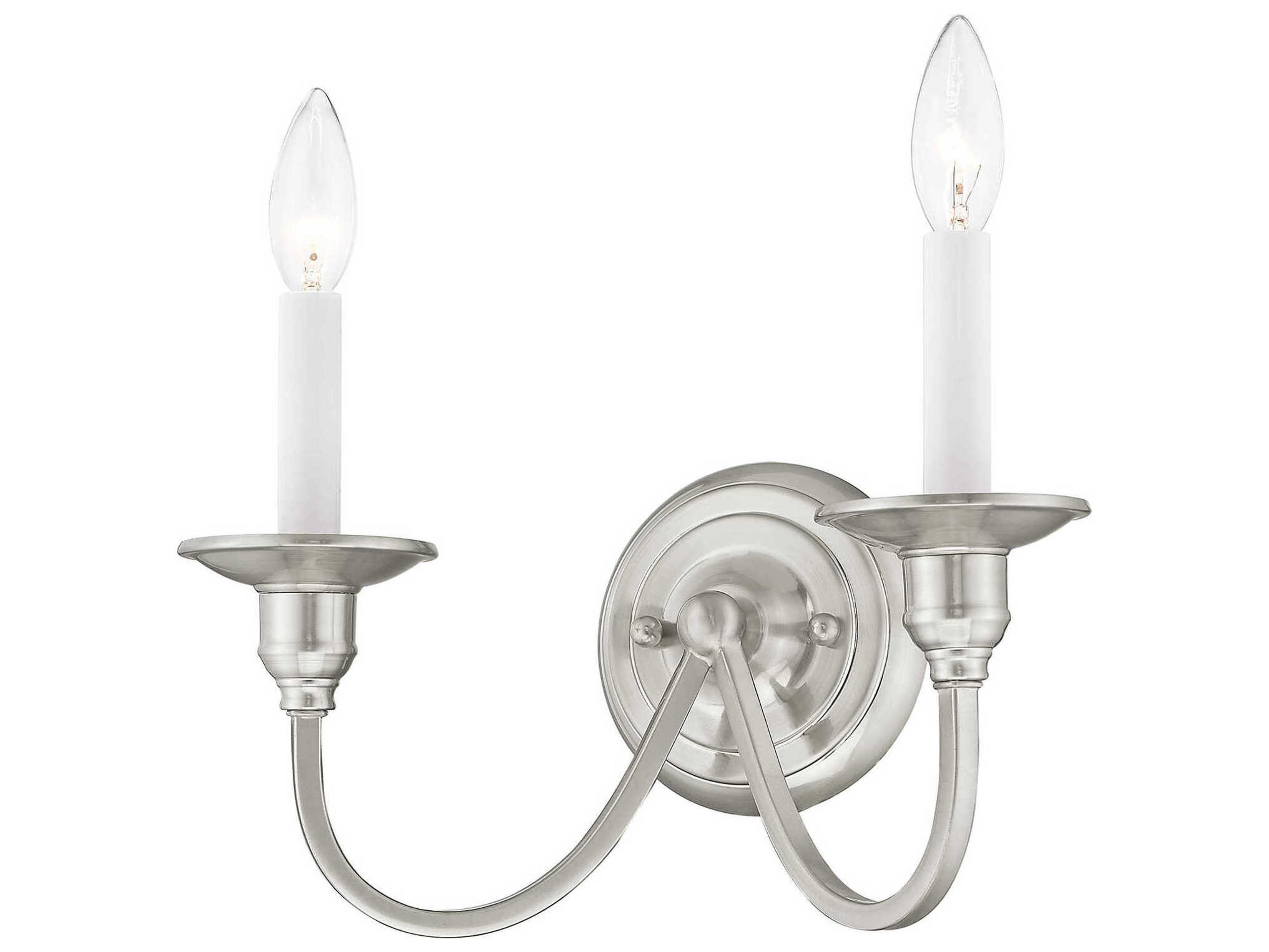 Livex Lighting Cranford 2-Light Brushed Nickel Wall Sconce