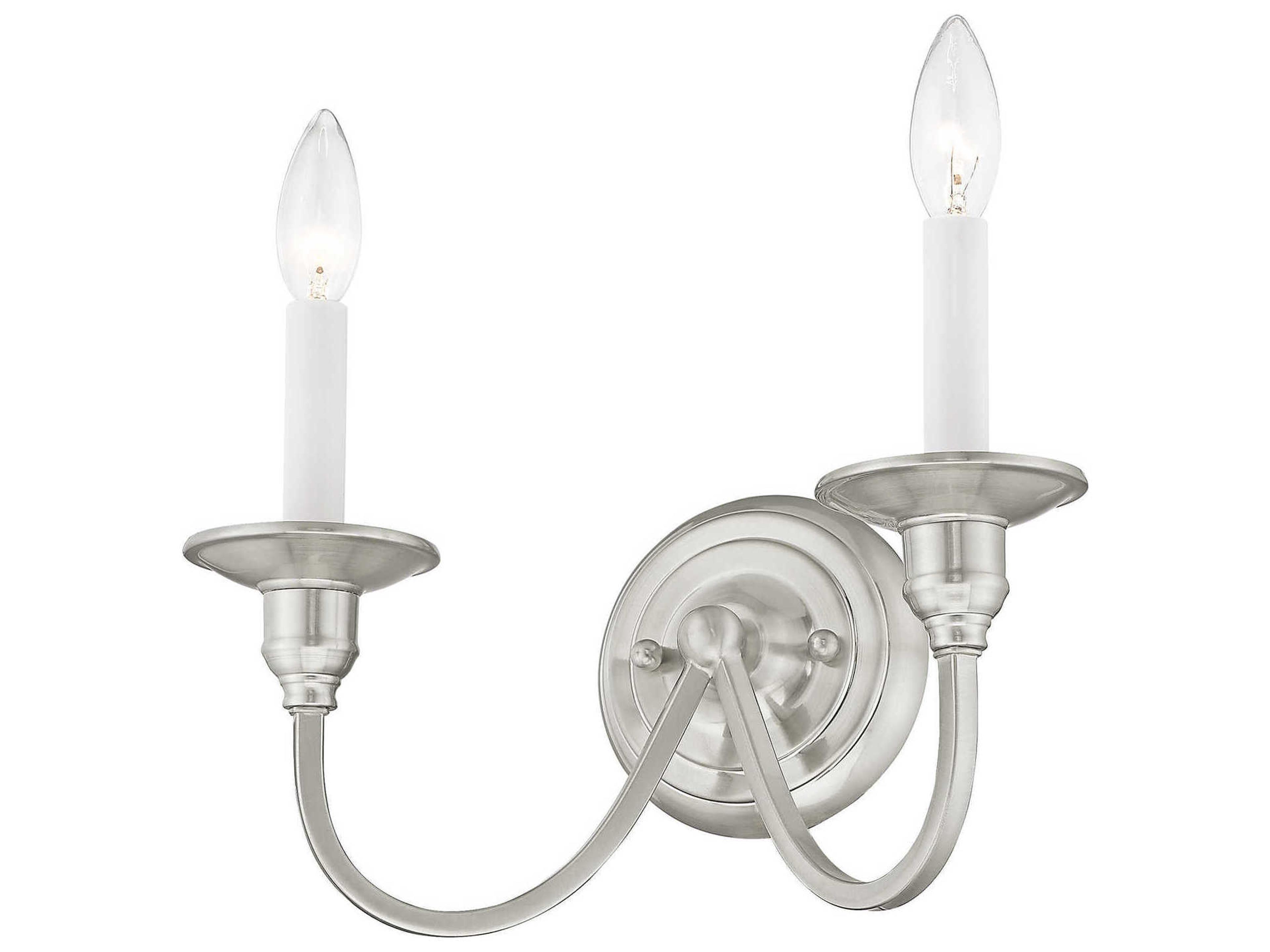 Livex Lighting Cranford 2-Light Brushed Nickel Wall Sconce