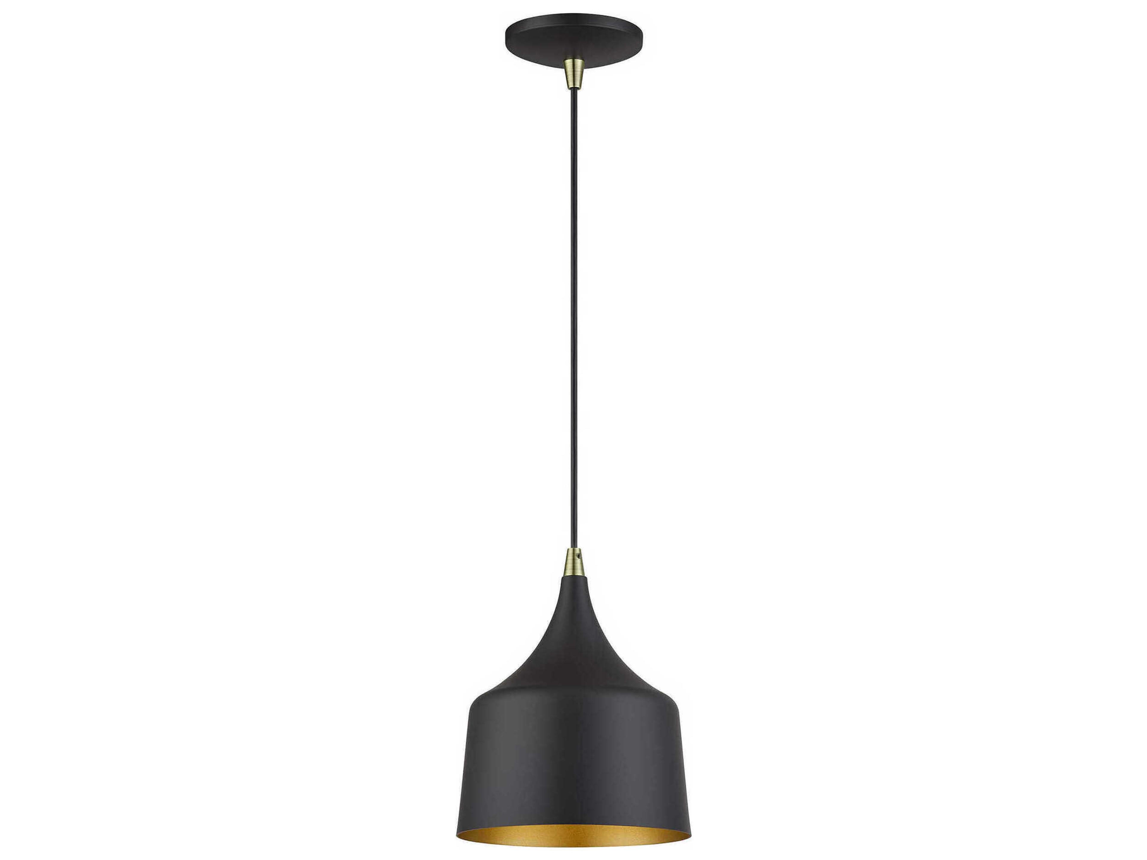 Livex Lighting Bolita Bronze With Antique Brass Accents Mini Pendant