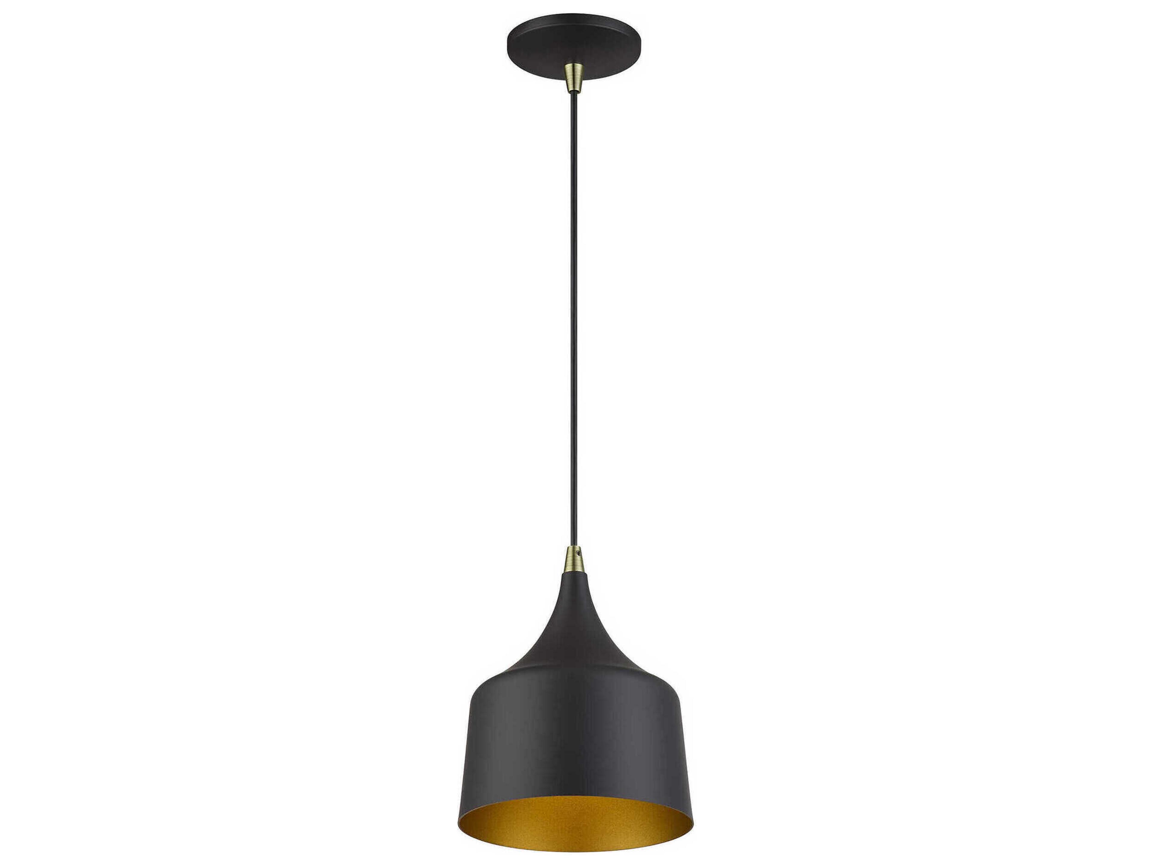 Livex Lighting Bolita Bronze With Antique Brass Accents Mini Pendant