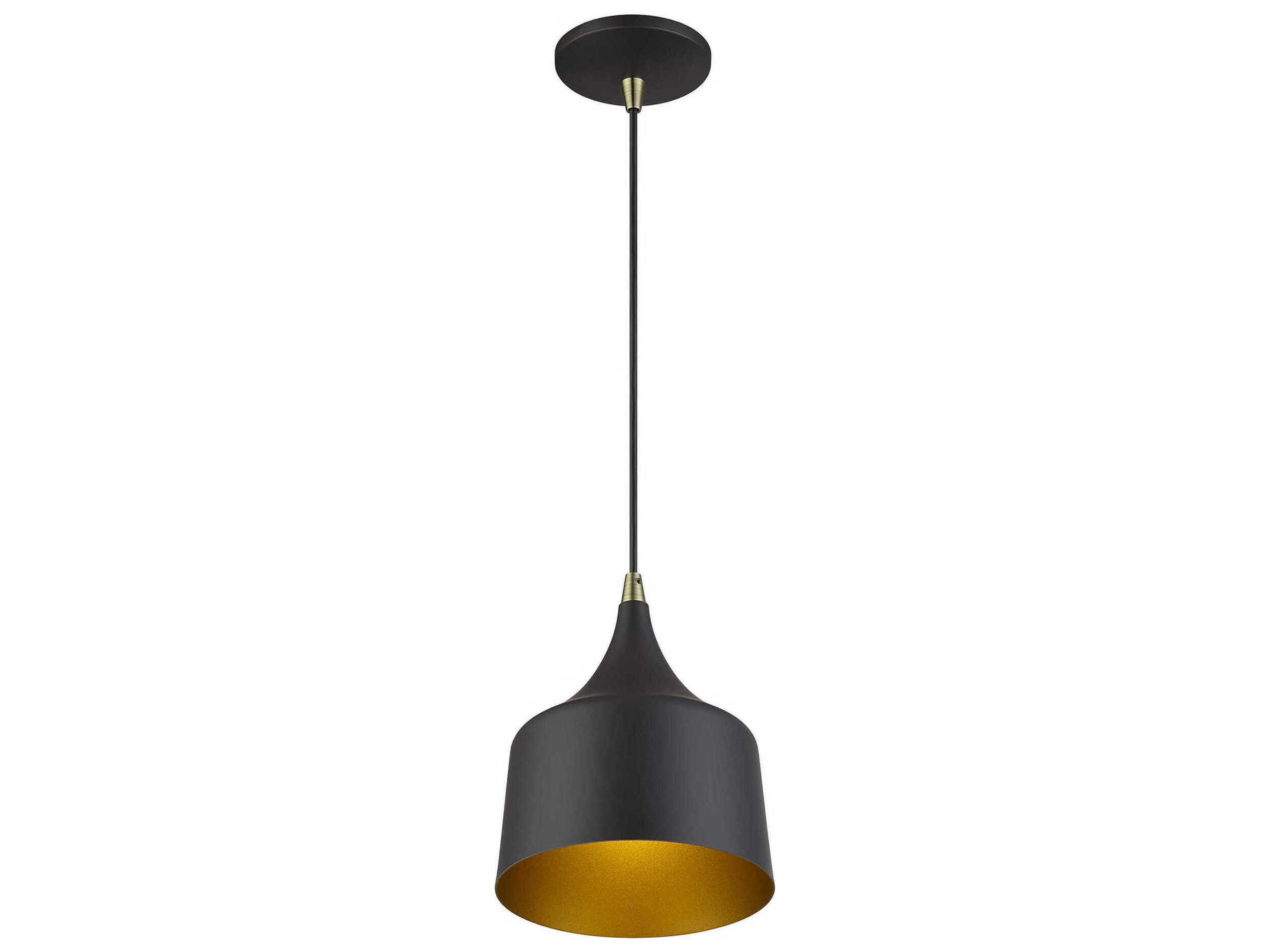 Livex Lighting Bolita Bronze With Antique Brass Accents Mini Pendant