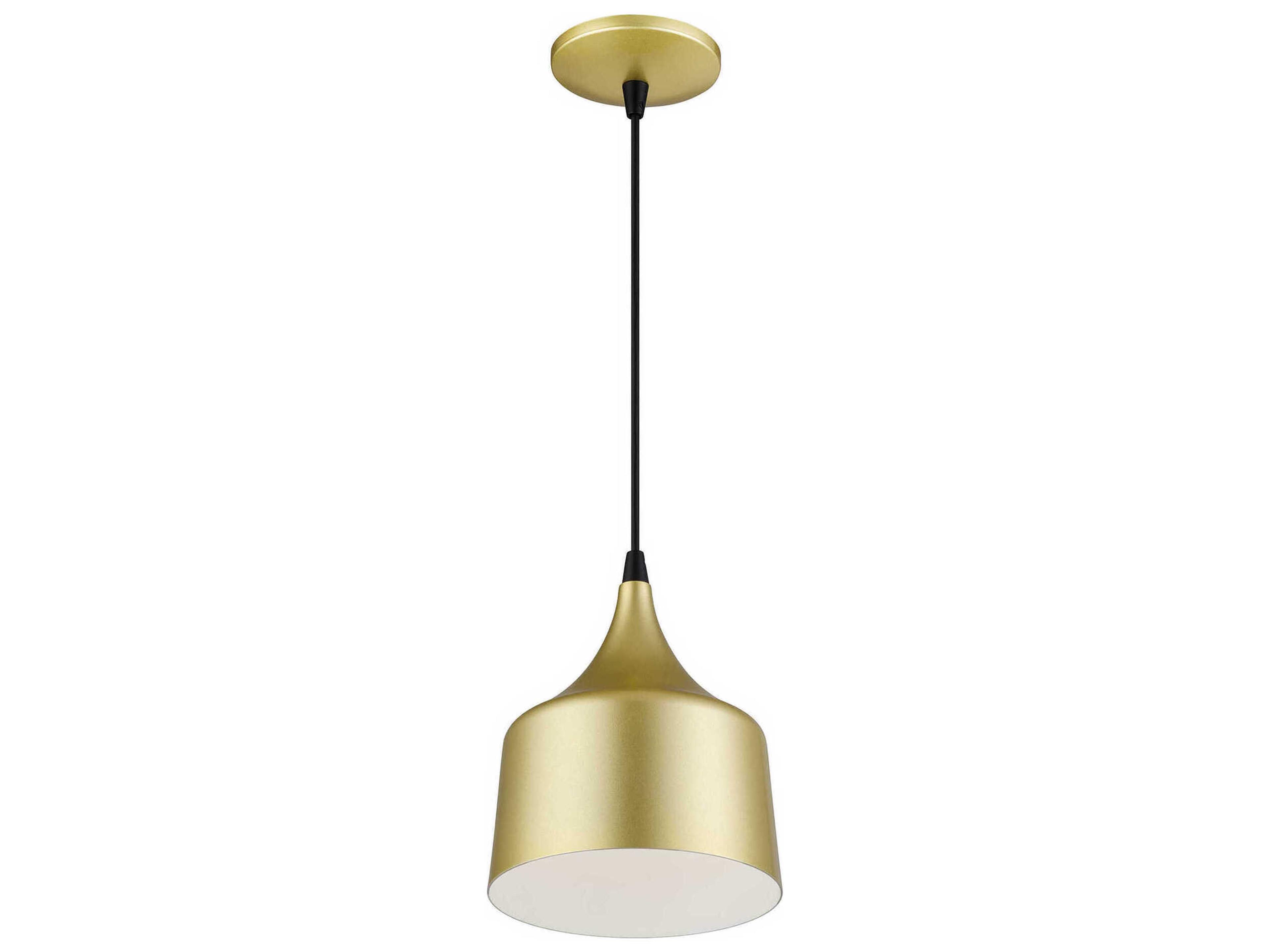 Livex Lighting Bolita Soft Gold With Black Accents Mini Pendant
