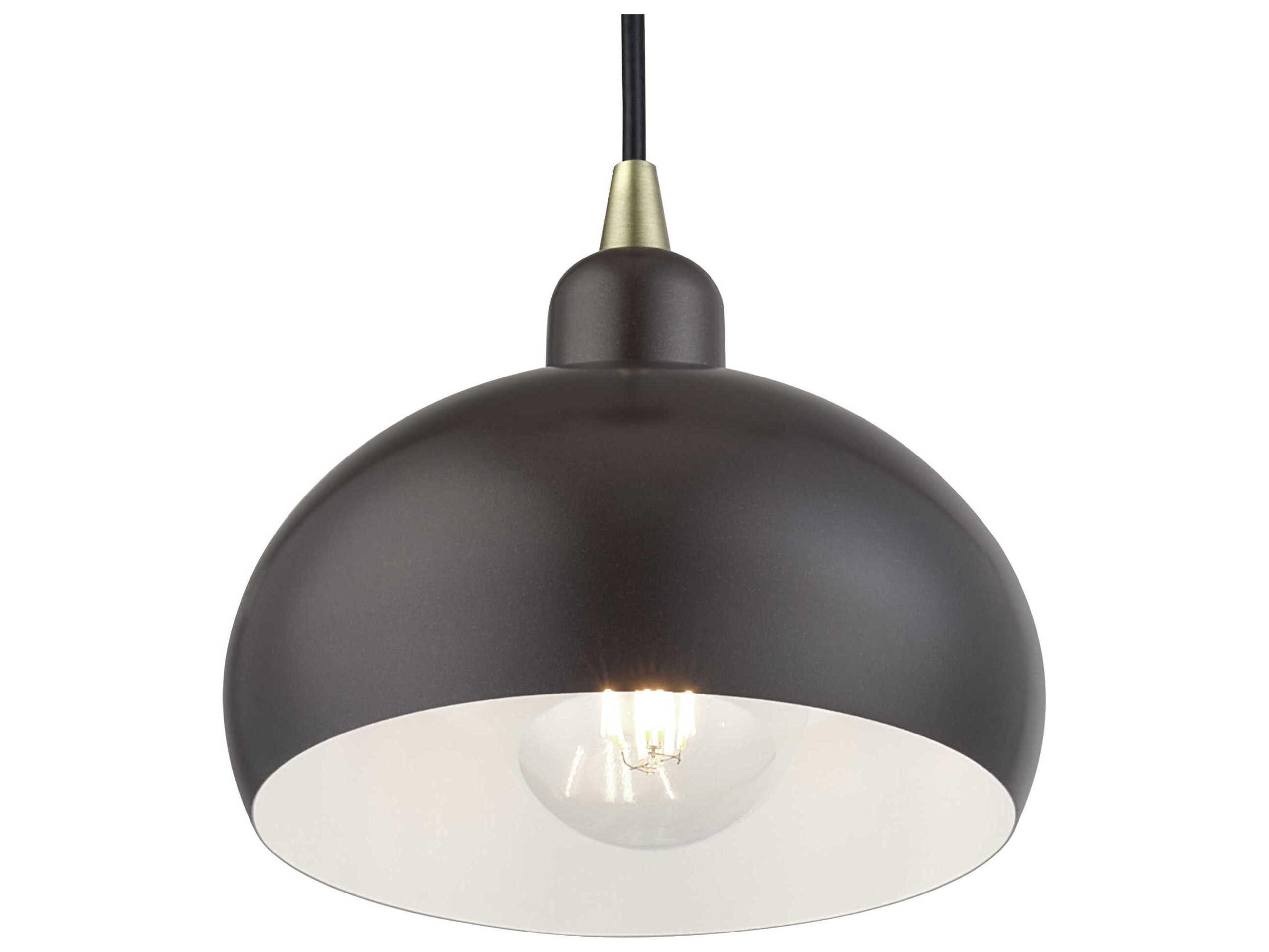 Livex Lighting Domma 1-Light Bronze Drum Mini Pendant
