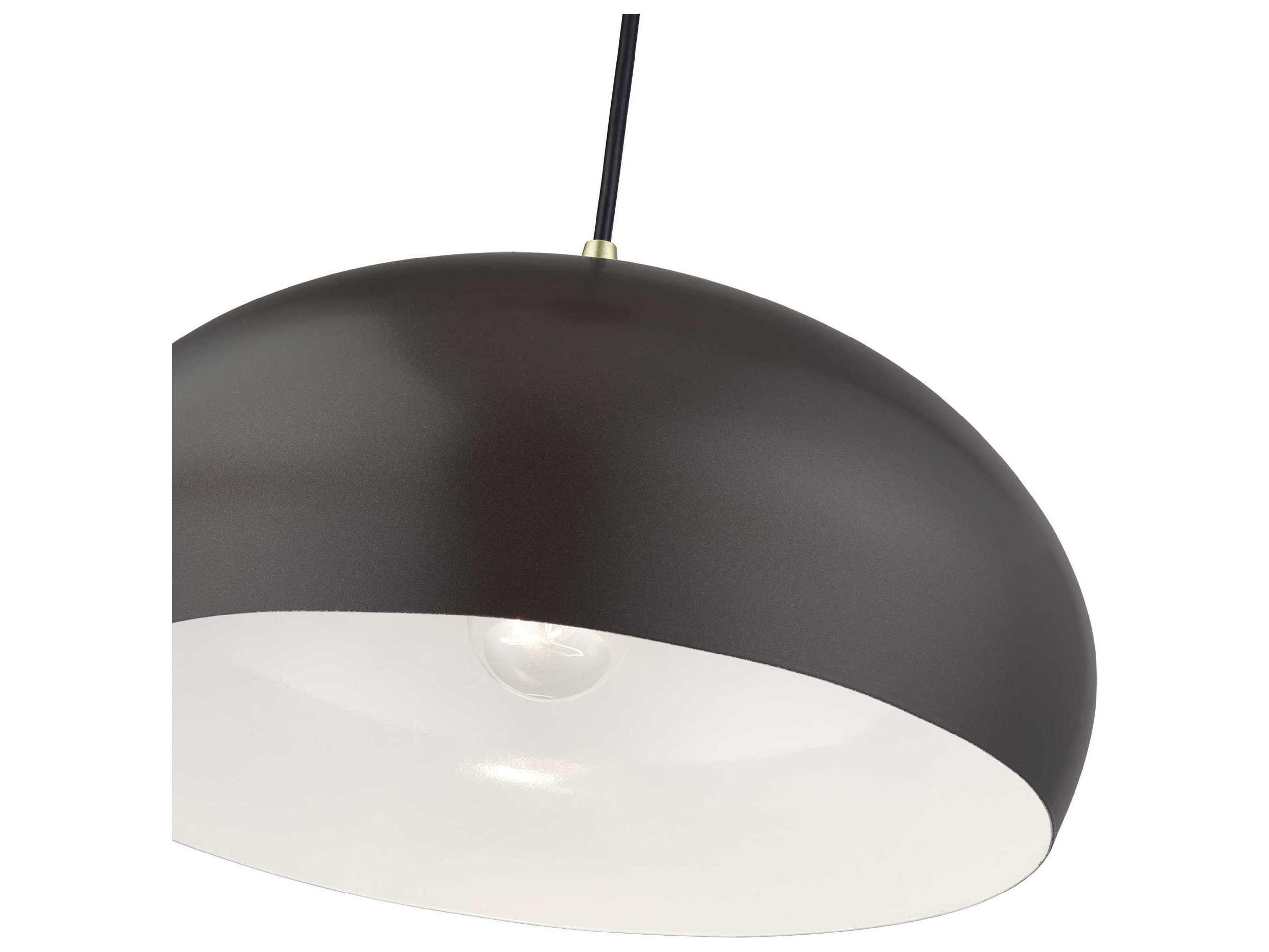 Livex Lighting Domma 1-Light Bronze Drum Pendant