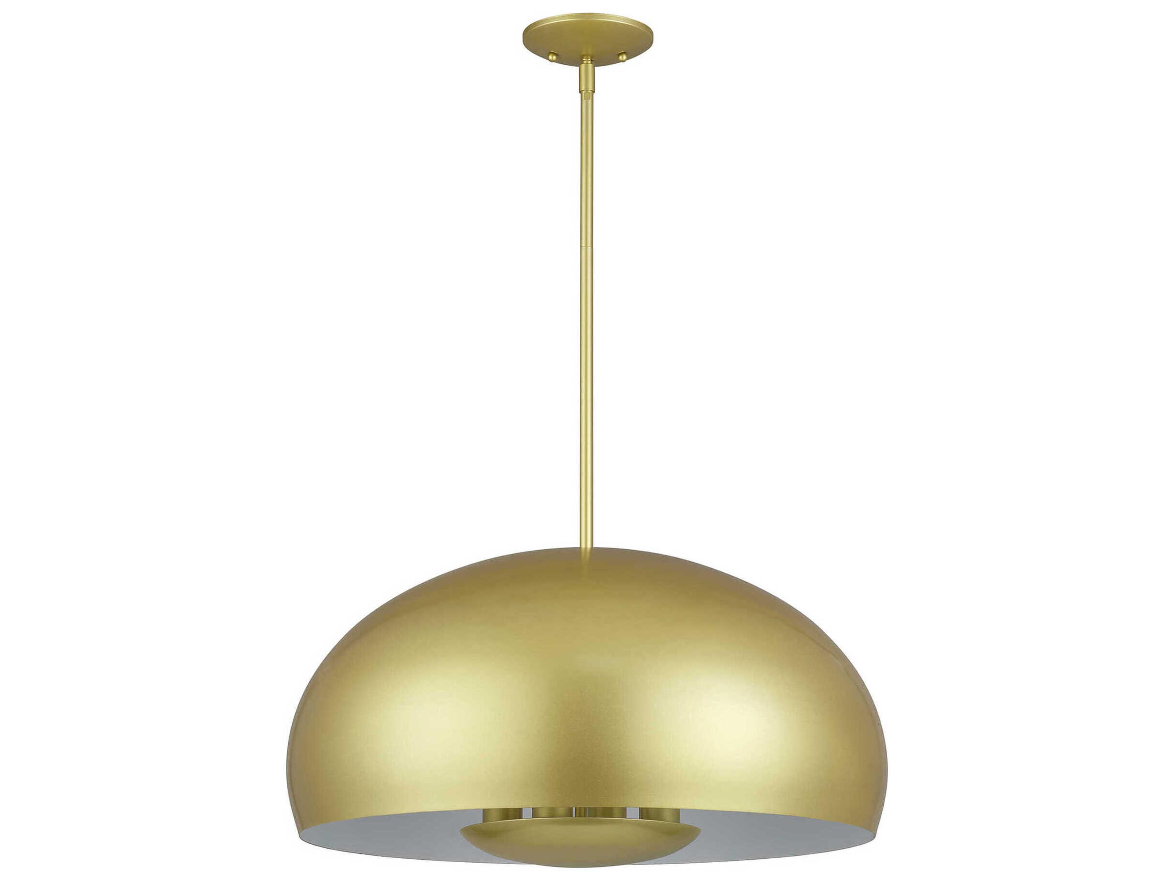 Domma 4-Light Soft Gold Drum Pendant