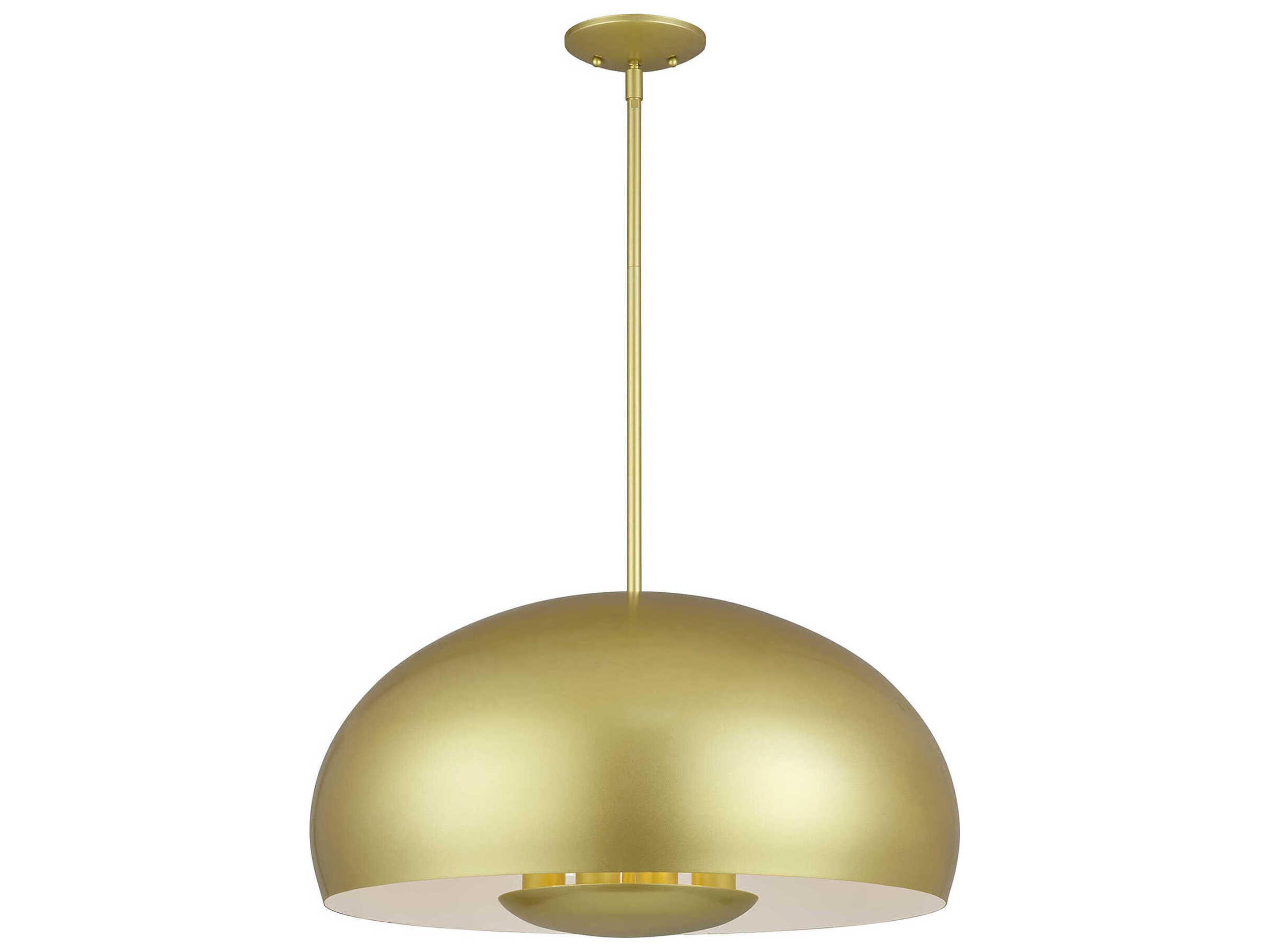 Livex Lighting Domma 4-Light Soft Gold Drum Pendant