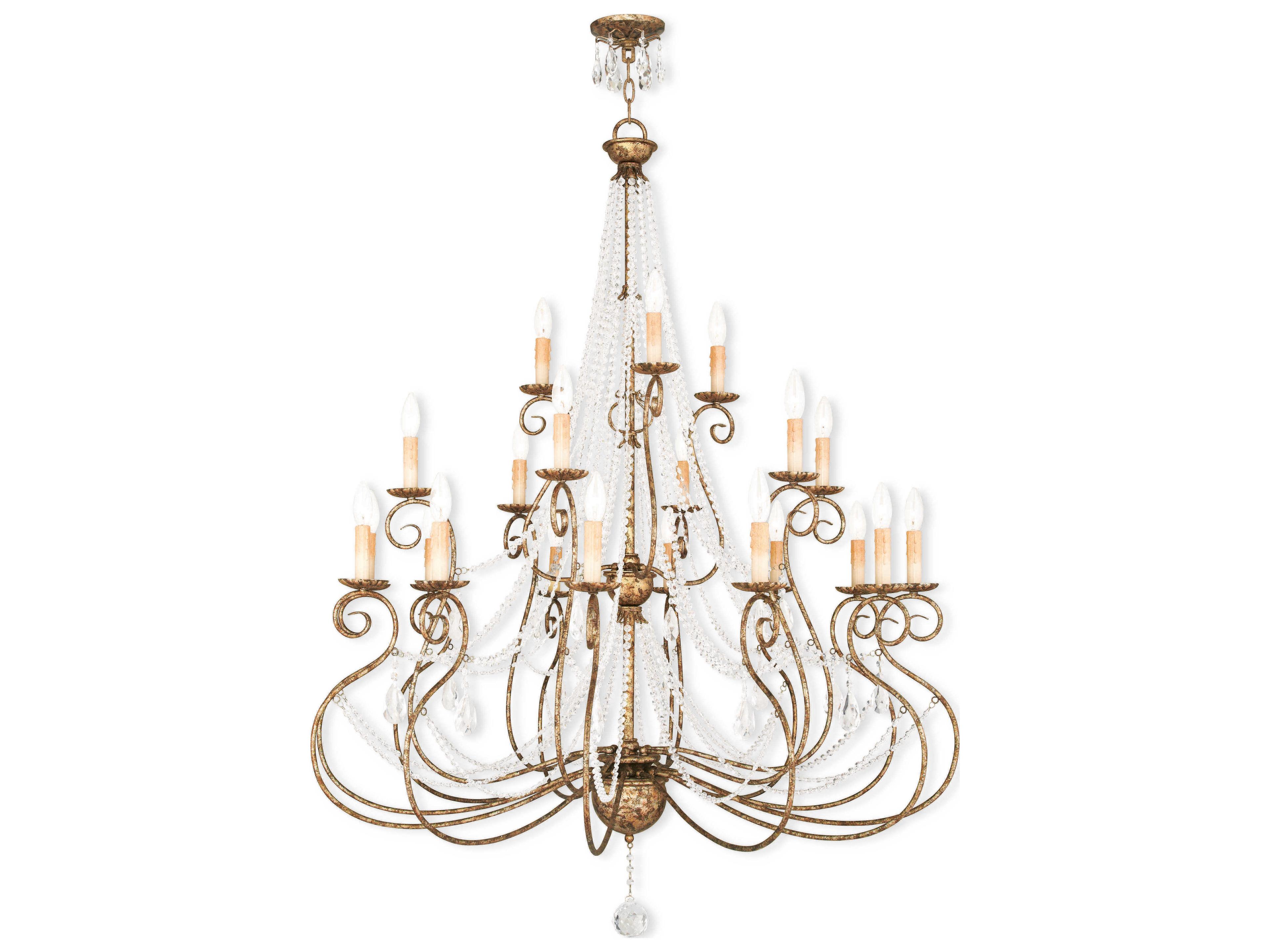 Isabella 21 - Light Tiered Crystal Chandelier