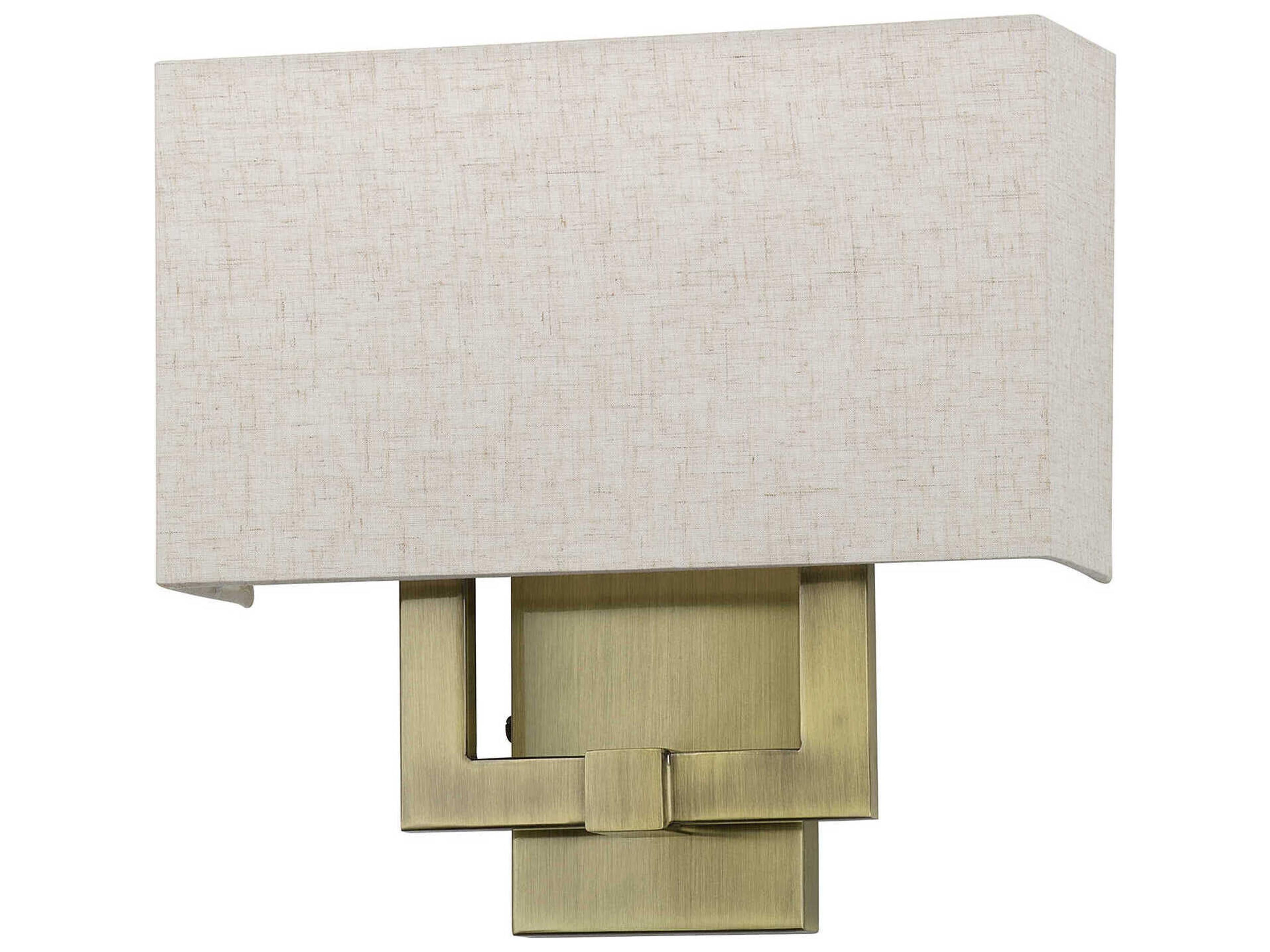 Livex Lighting Monroe 2-Light Antique Brass Wall Sconce