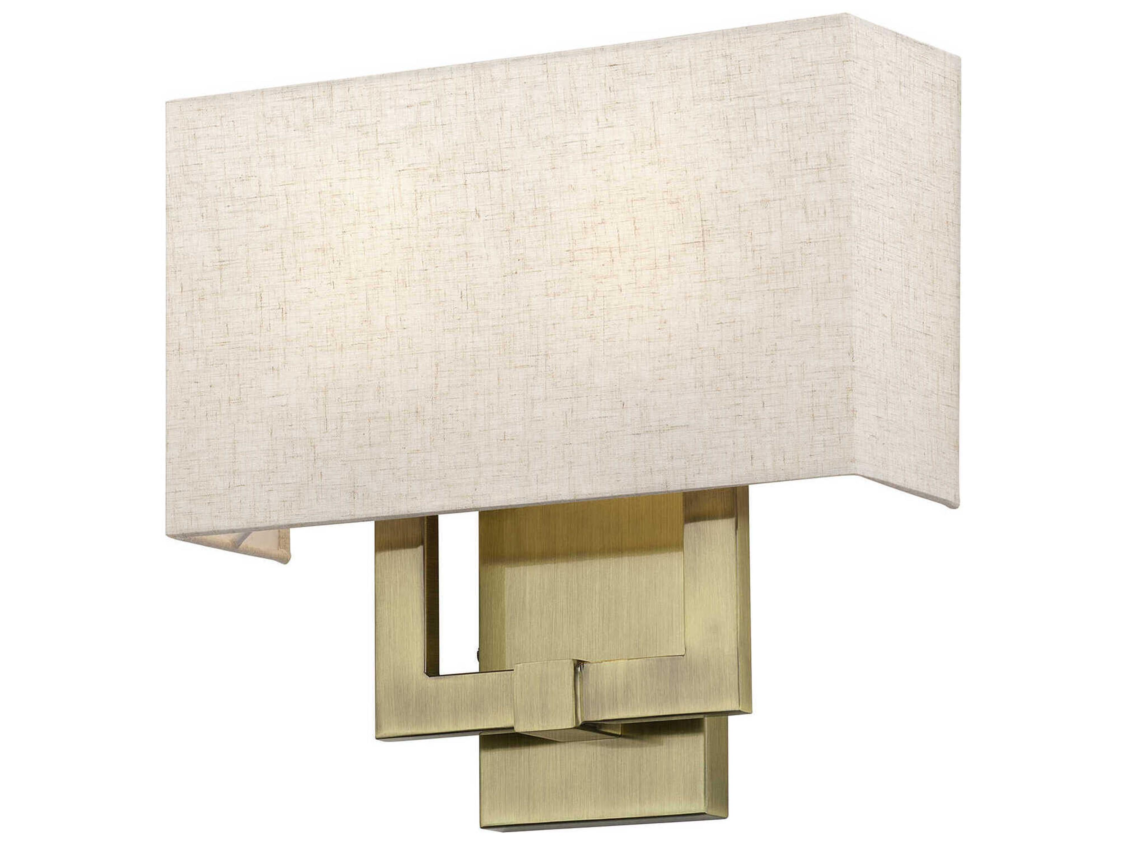 Livex Lighting Monroe 2-Light Antique Brass Wall Sconce